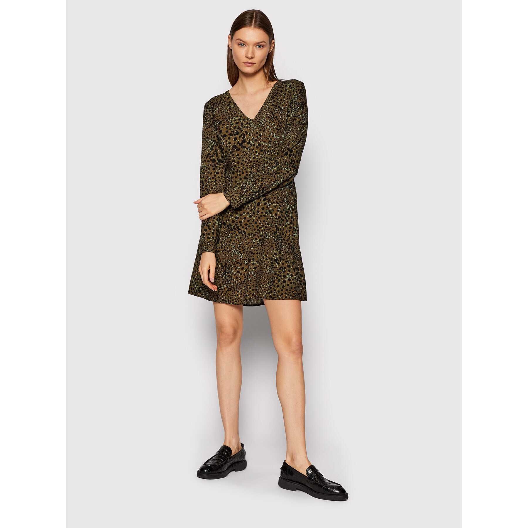 Vero Moda Ежедневна рокля Anna 10258172 Зелен Regular Fit - Pepit.bg