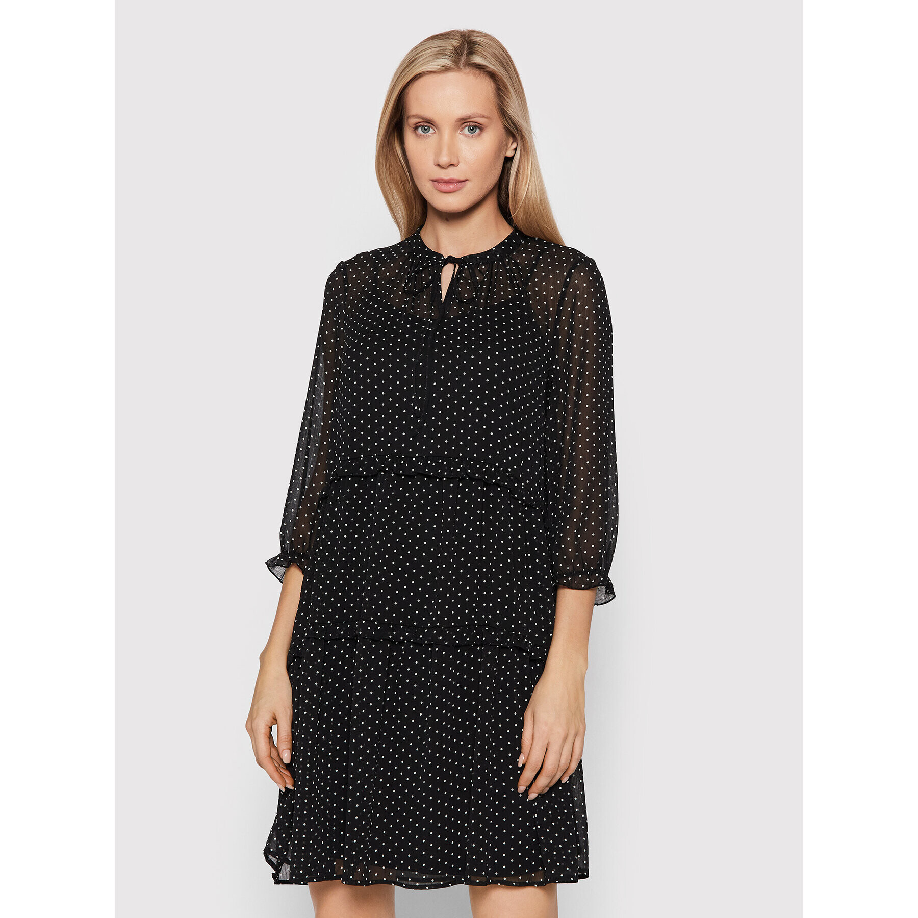 Vero Moda Ежедневна рокля Fie 10257825 Черен Regular Fit - Pepit.bg