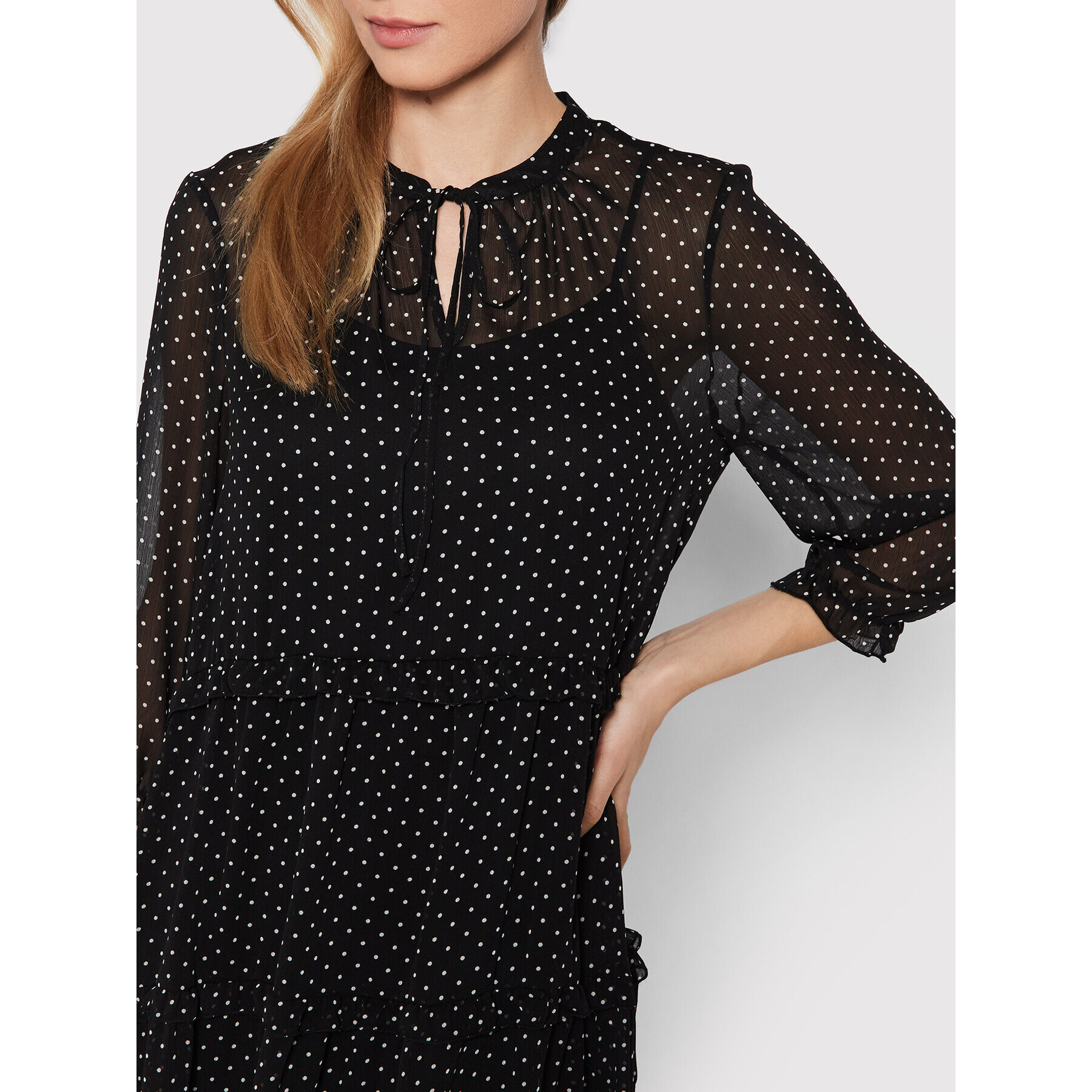 Vero Moda Ежедневна рокля Fie 10257825 Черен Regular Fit - Pepit.bg