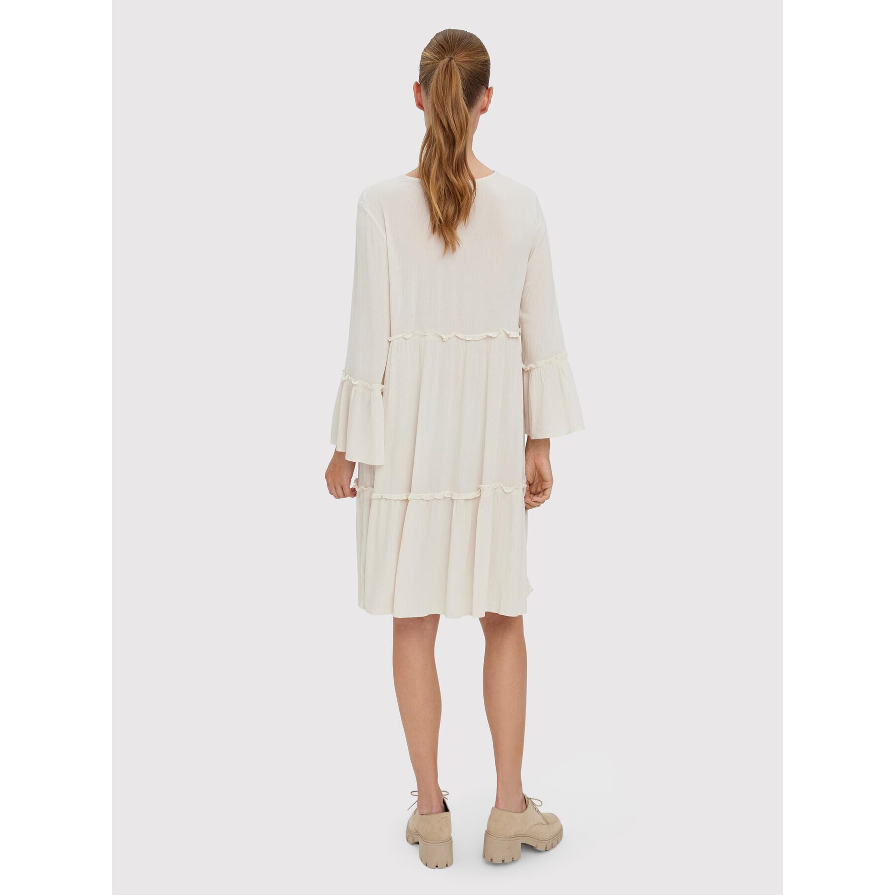 Vero Moda Ежедневна рокля Gina 10277321 Бежов Regular Fit - Pepit.bg
