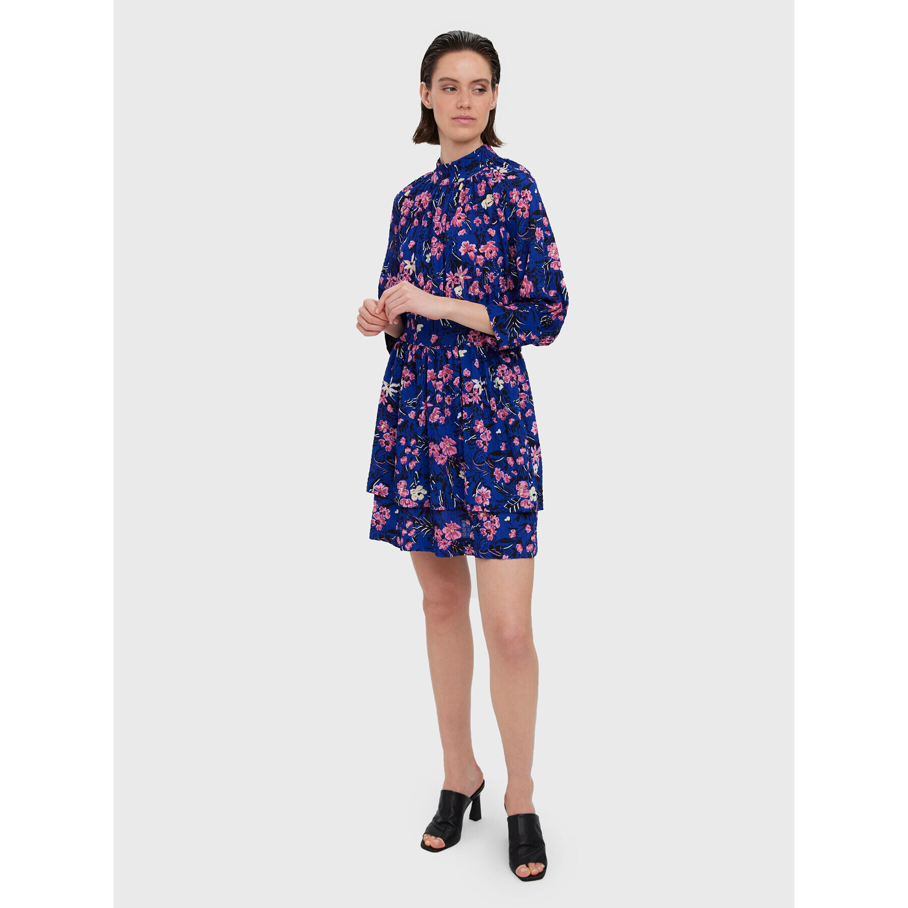 Vero Moda Ежедневна рокля Gunna 10273234 Тъмносин Regular Fit - Pepit.bg