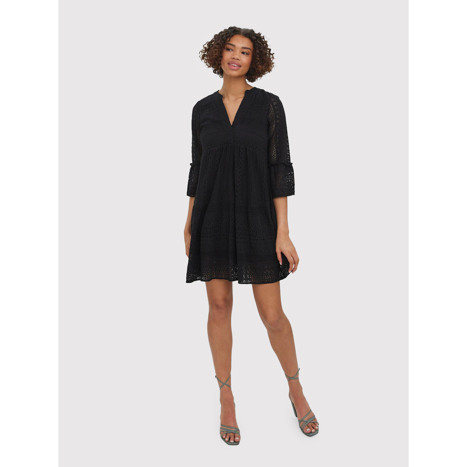 Vero Moda Ежедневна рокля Honey 10272501 Черен Regular Fit - Pepit.bg