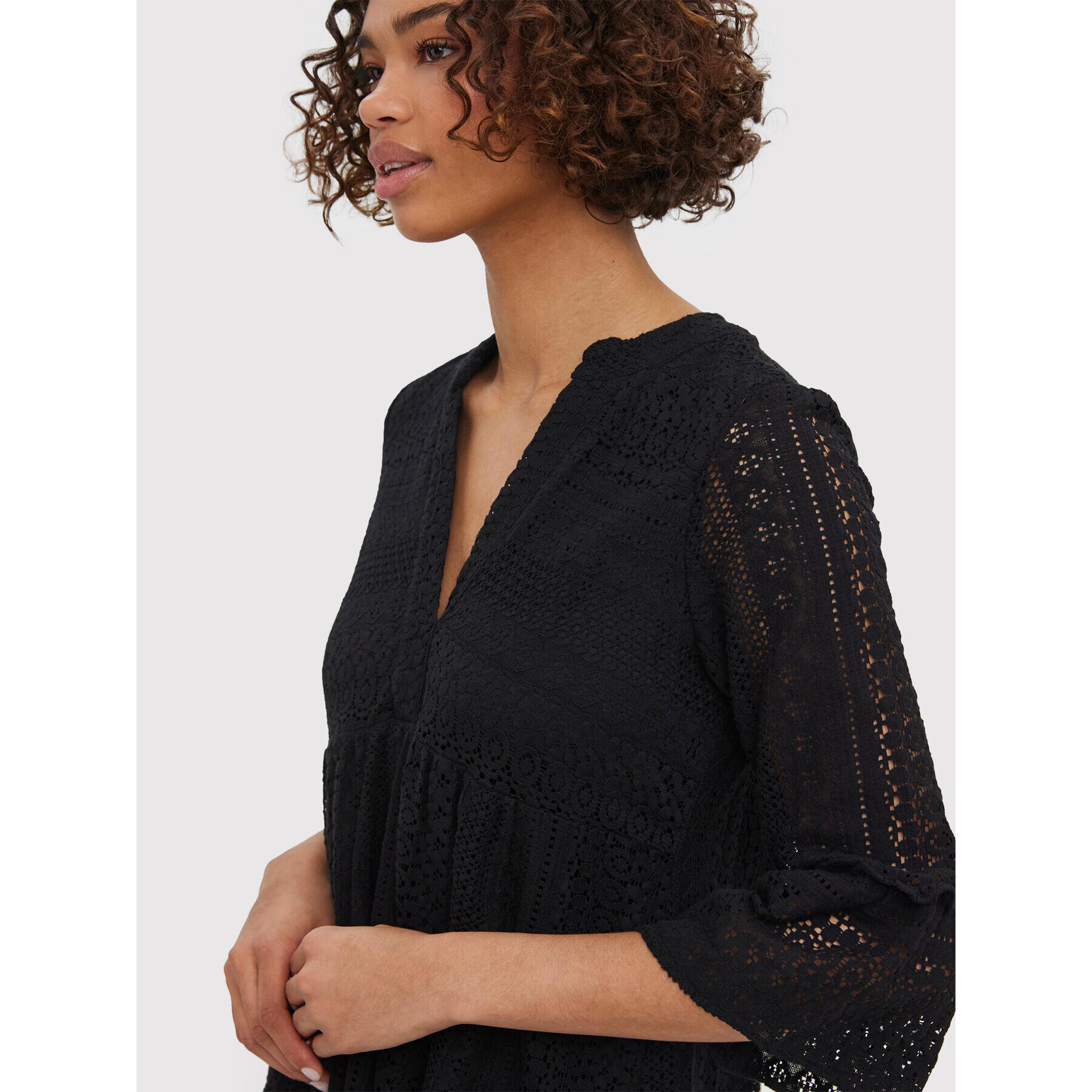 Vero Moda Ежедневна рокля Honey 10272501 Черен Regular Fit - Pepit.bg