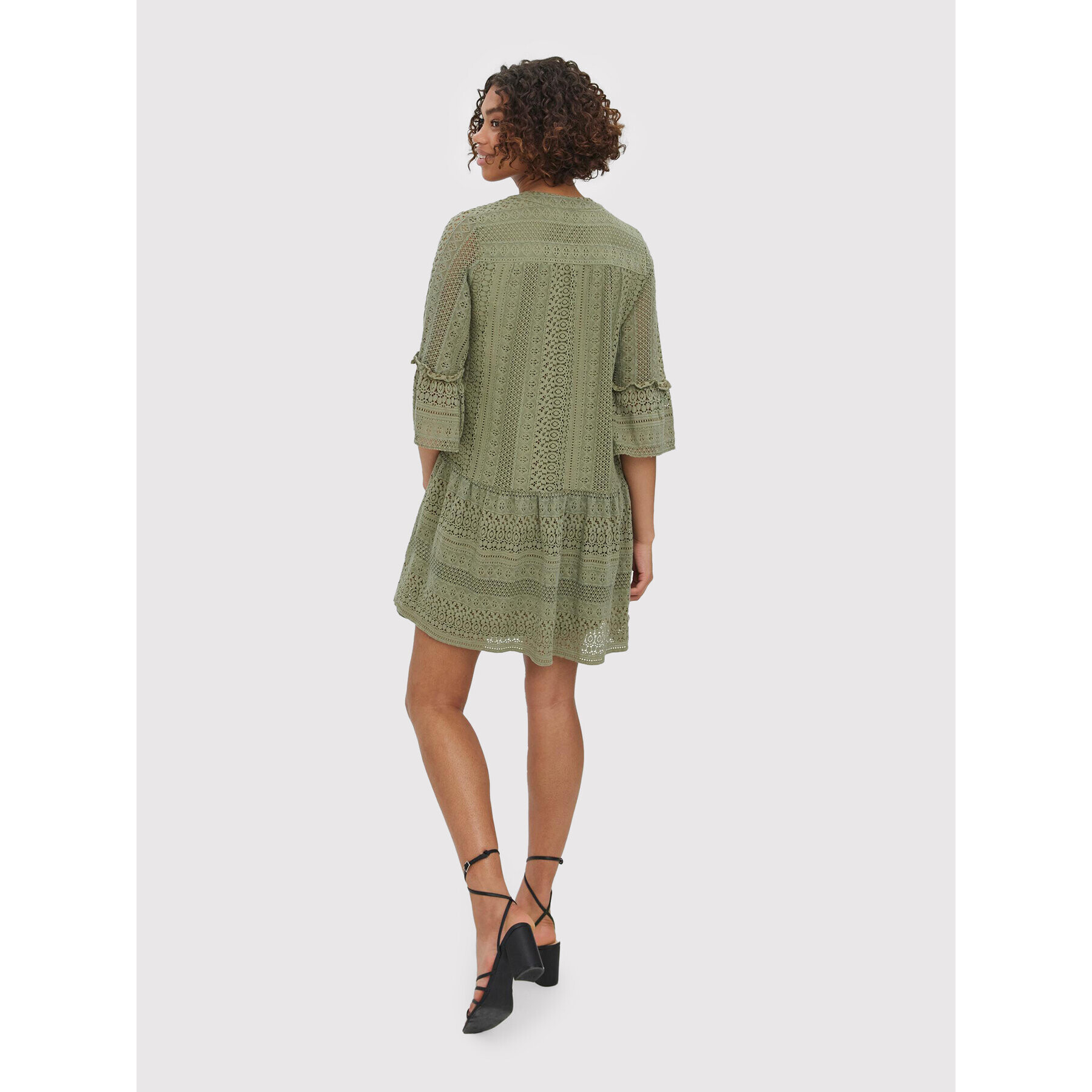 Vero Moda Ежедневна рокля Honey 10272501 Зелен Regular Fit - Pepit.bg