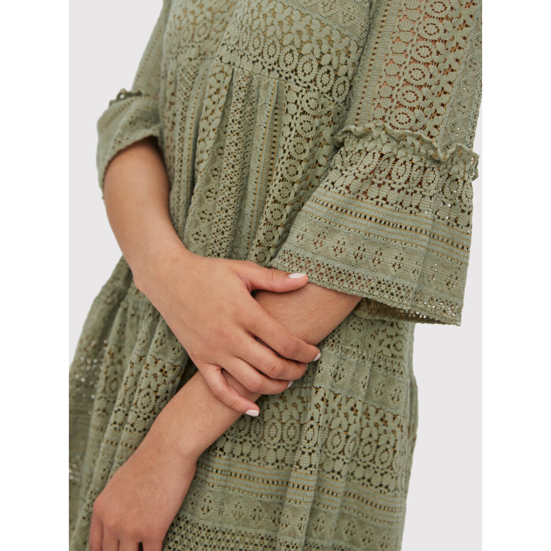 Vero Moda Ежедневна рокля Honey 10272501 Зелен Regular Fit - Pepit.bg