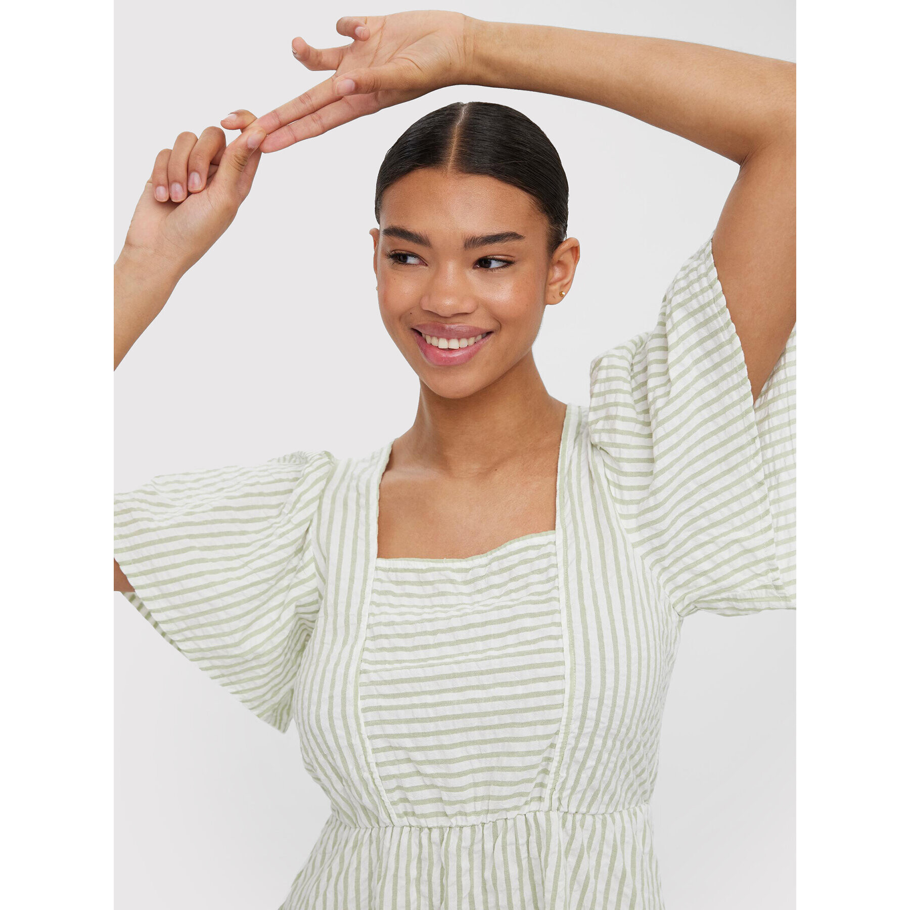 Vero Moda Ежедневна рокля Juno 10260798 Зелен Regular Fit - Pepit.bg