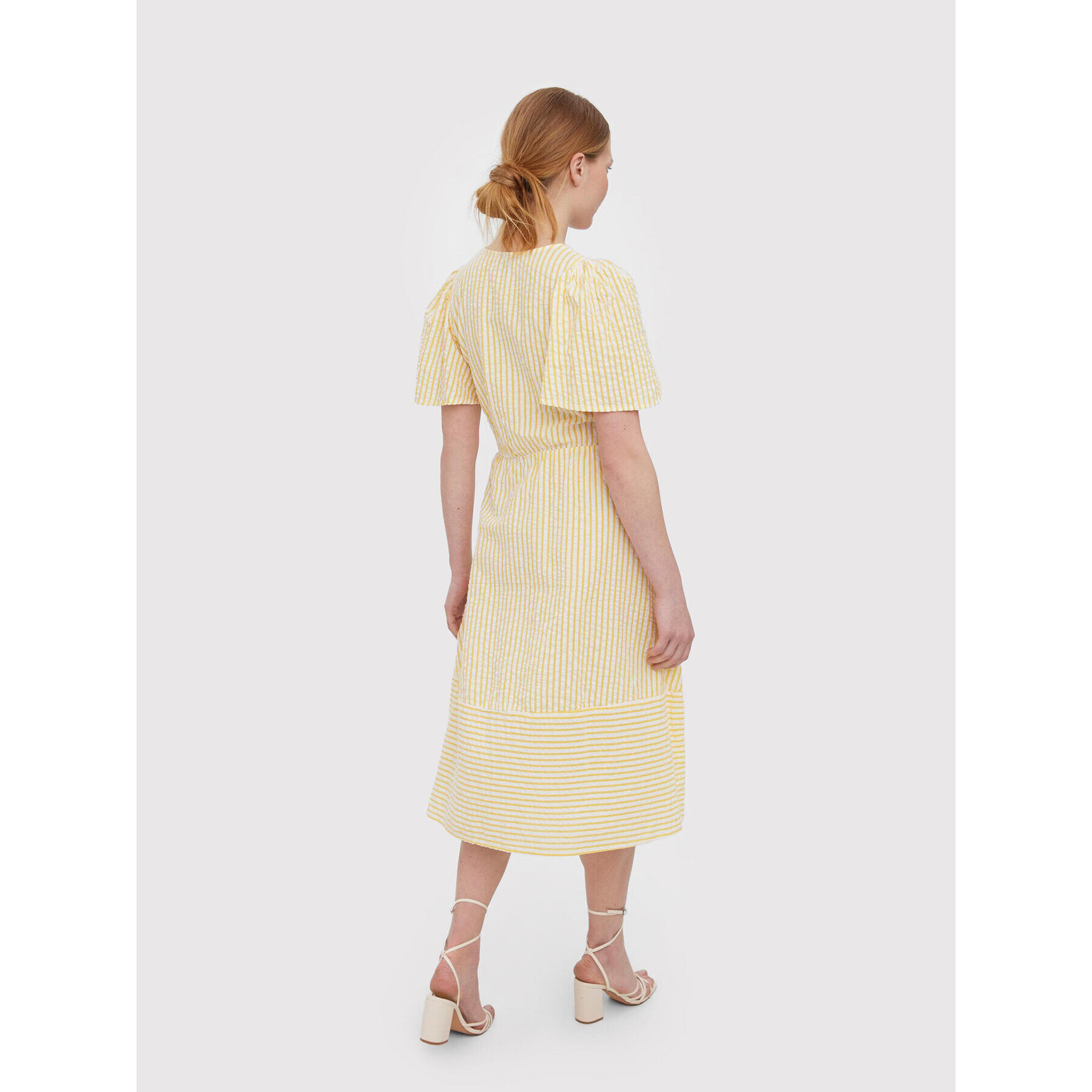 Vero Moda Ежедневна рокля Juno 10260798 Жълт Regular Fit - Pepit.bg