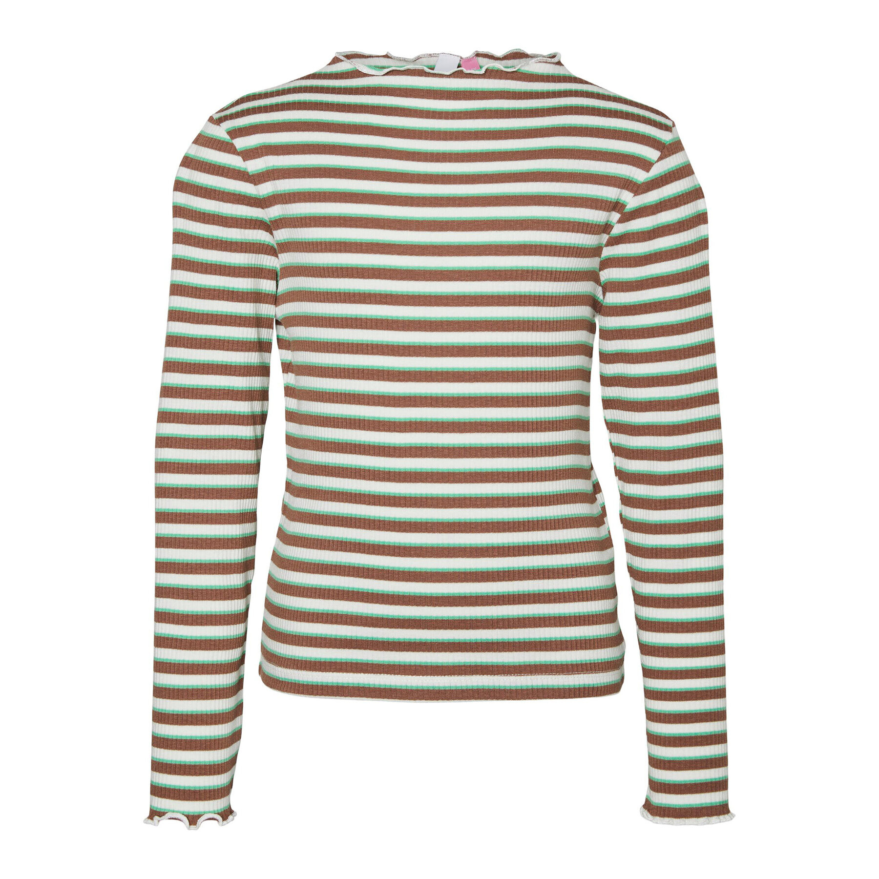 Vero Moda Girl Блуза Vio 10272947 Кафяв Regular Fit - Pepit.bg