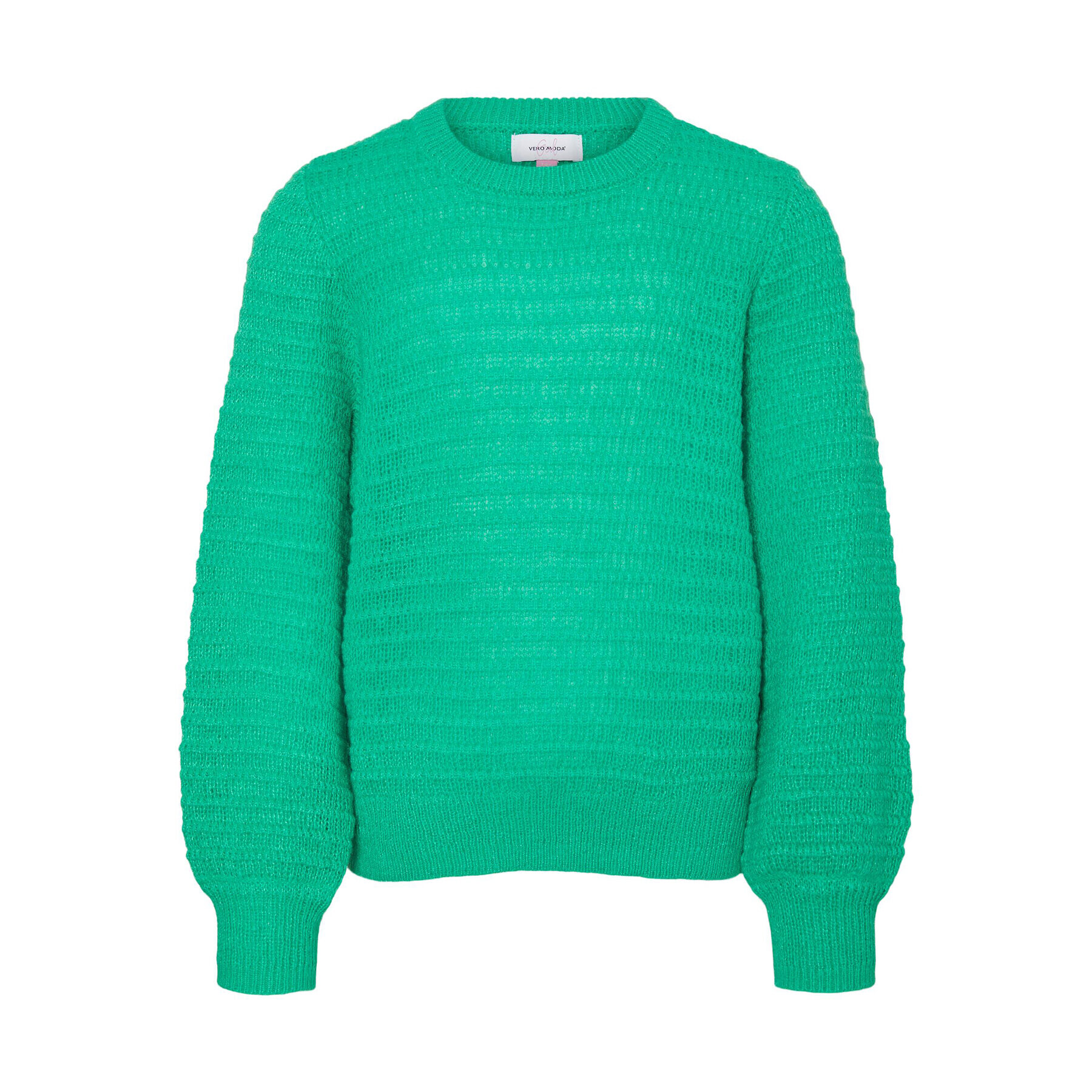Vero Moda Girl Пуловер Plenty 10280319 Зелен Regular Fit - Pepit.bg