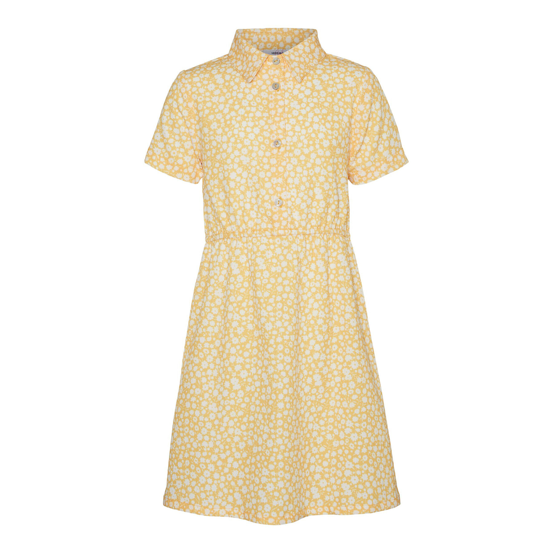 Vero Moda Girl Рокля 10287816 Жълт Regular Fit - Pepit.bg