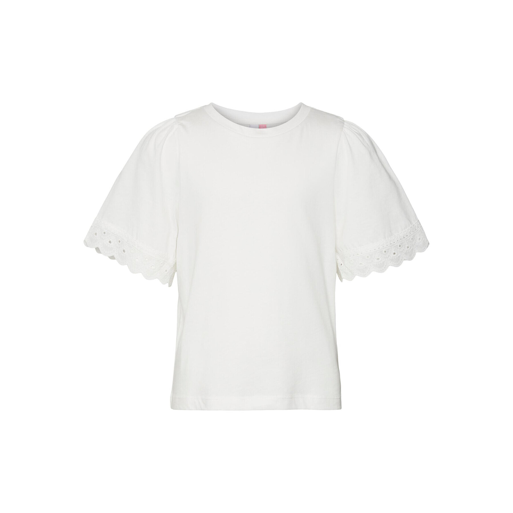 Vero Moda Girl Тишърт 10279810 Бял Regular Fit - Pepit.bg