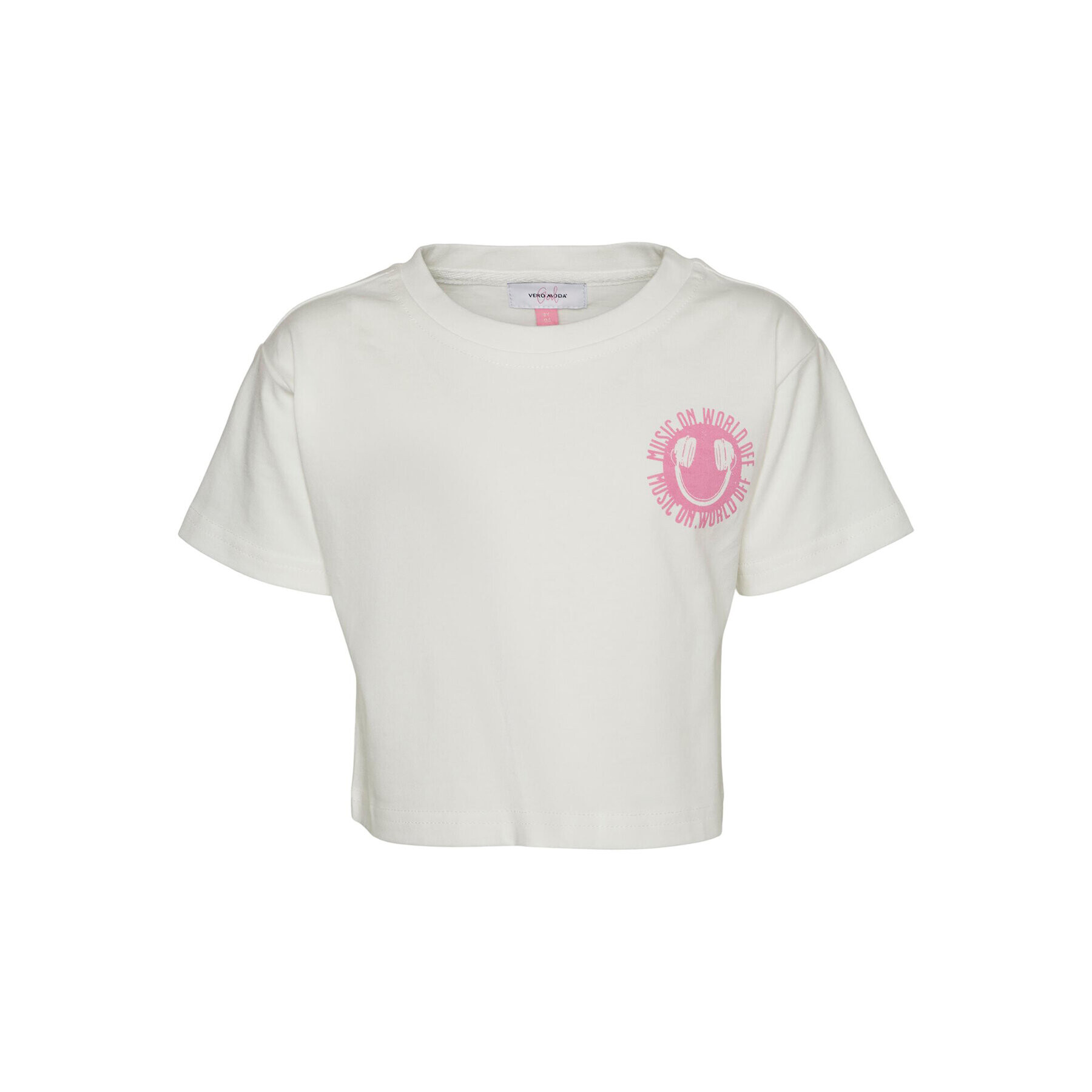 Vero Moda Girl Тишърт 10282619 Бял Box Fit - Pepit.bg