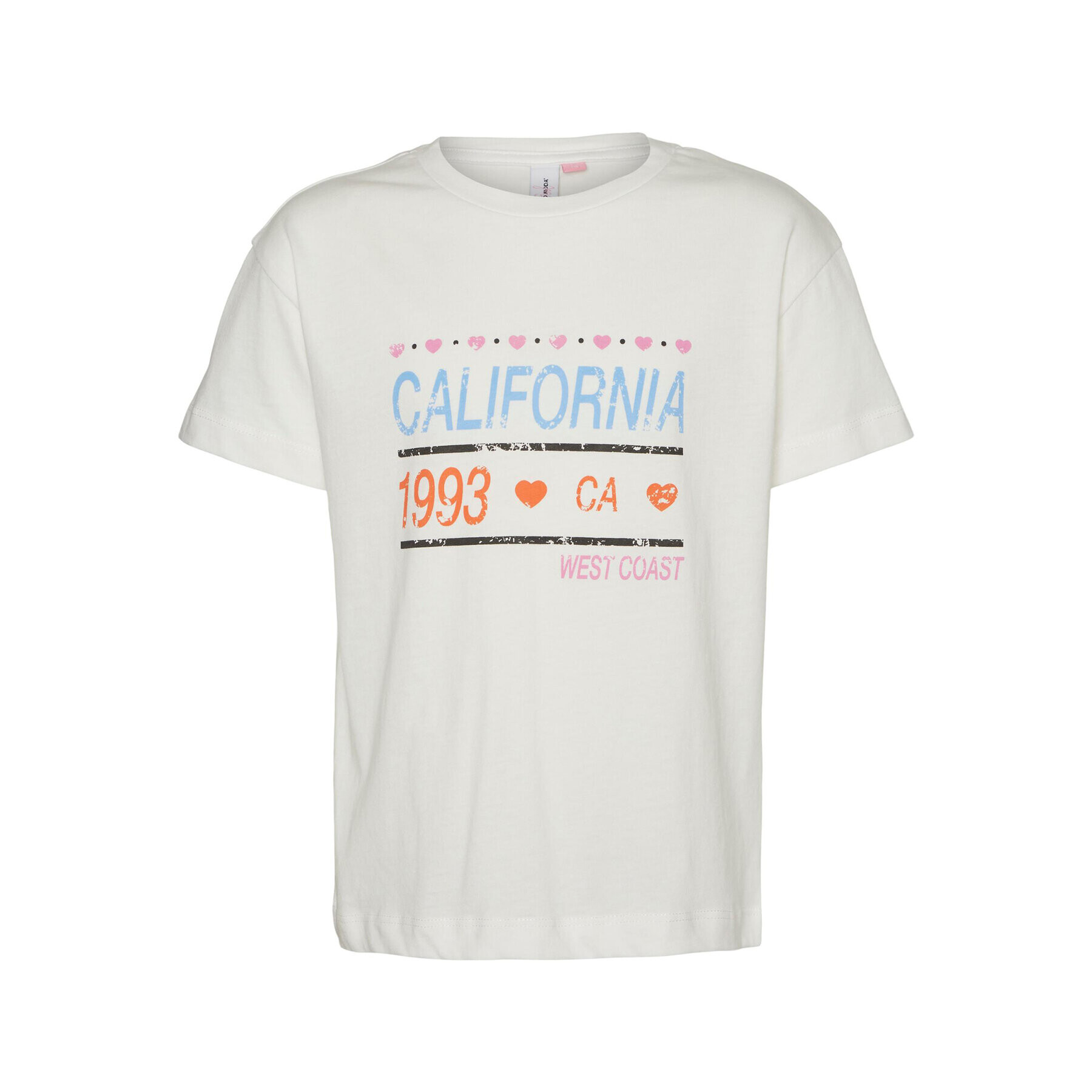 Vero Moda Girl Тишърт 10285182 Бял Regular Fit - Pepit.bg