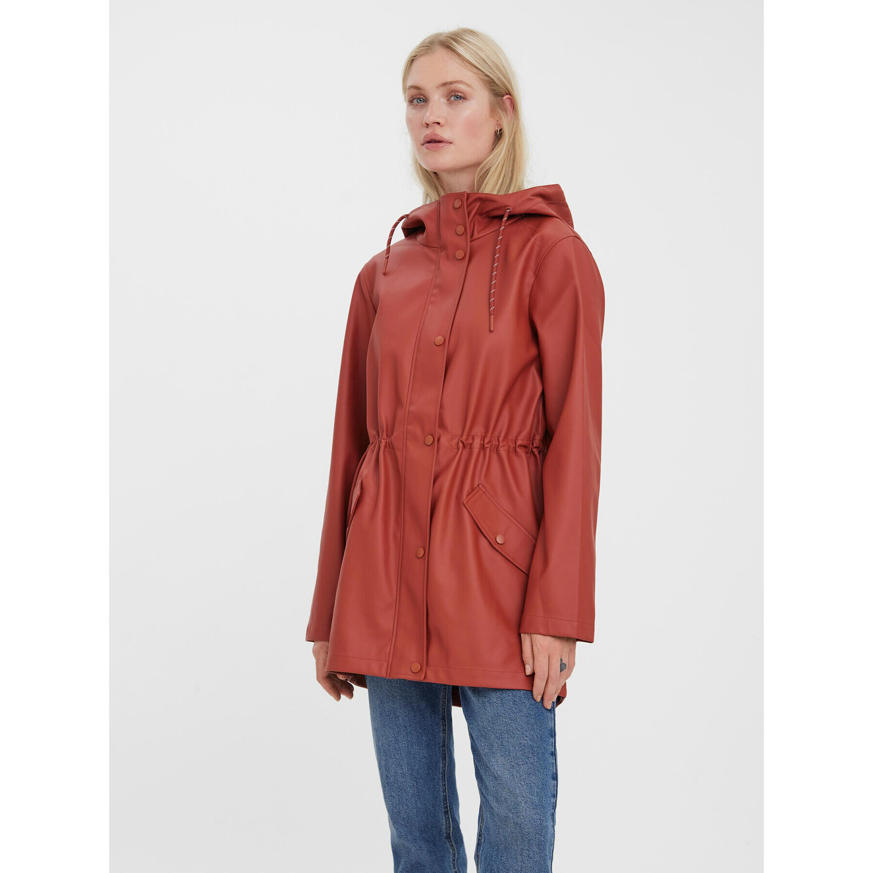 Vero Moda Яке за дъжд Malou 10266982 Червен Regular Fit - Pepit.bg
