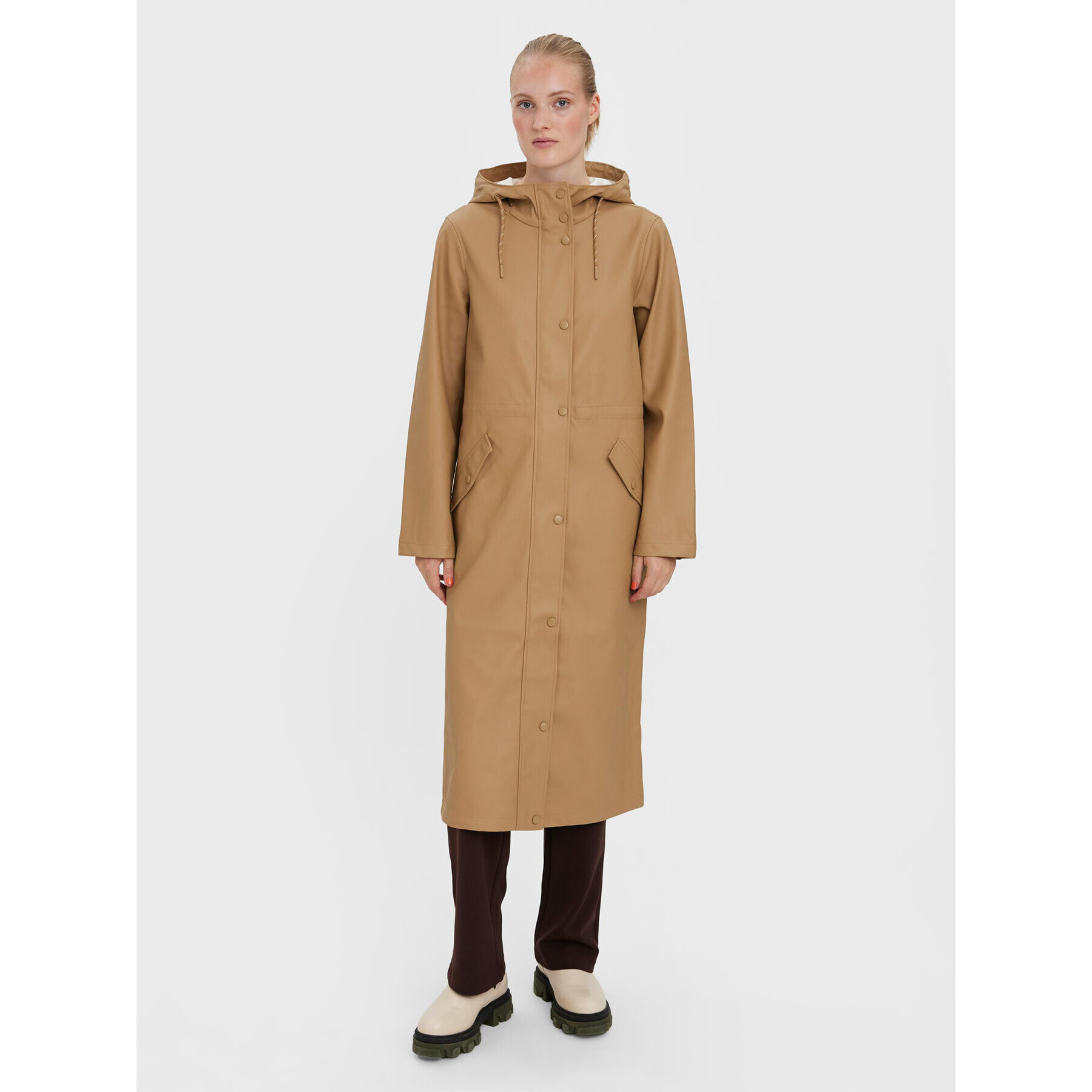 Vero Moda Яке за дъжд Malou 10266986 Кафяв Regular Fit - Pepit.bg