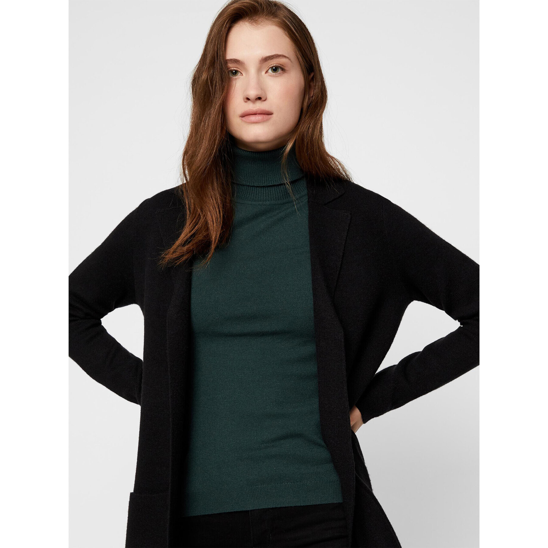 Vero Moda Кардиган 10215659 Черен Regular Fit - Pepit.bg