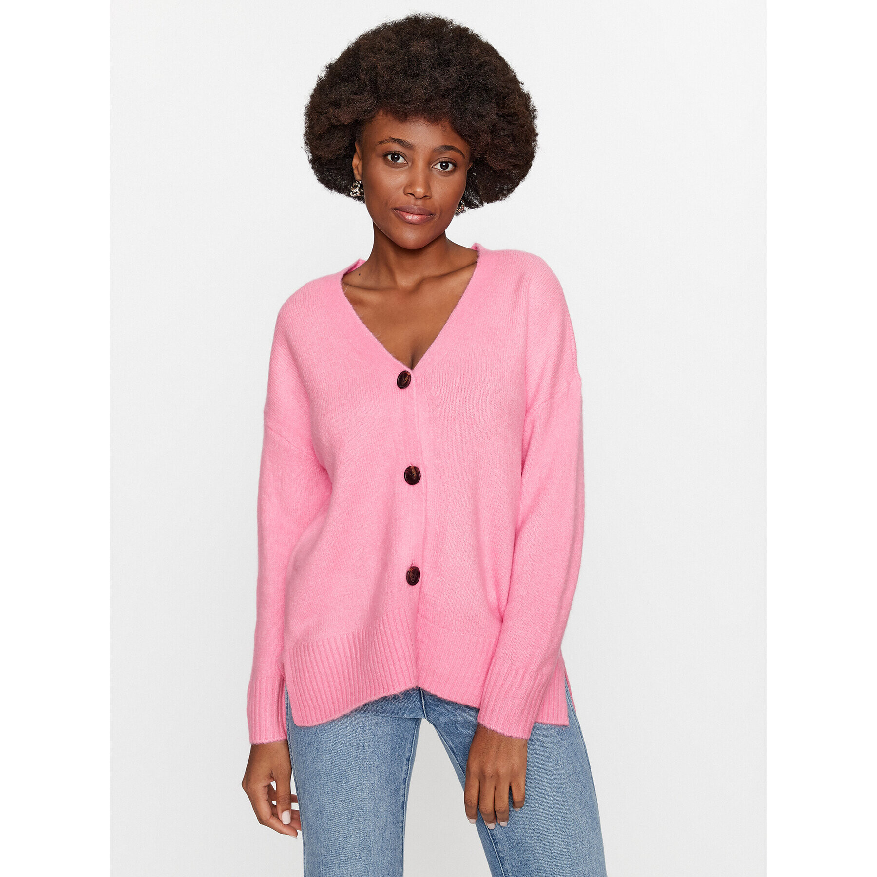 Vero Moda Кардиган 10291670 Розов Regular Fit - Pepit.bg