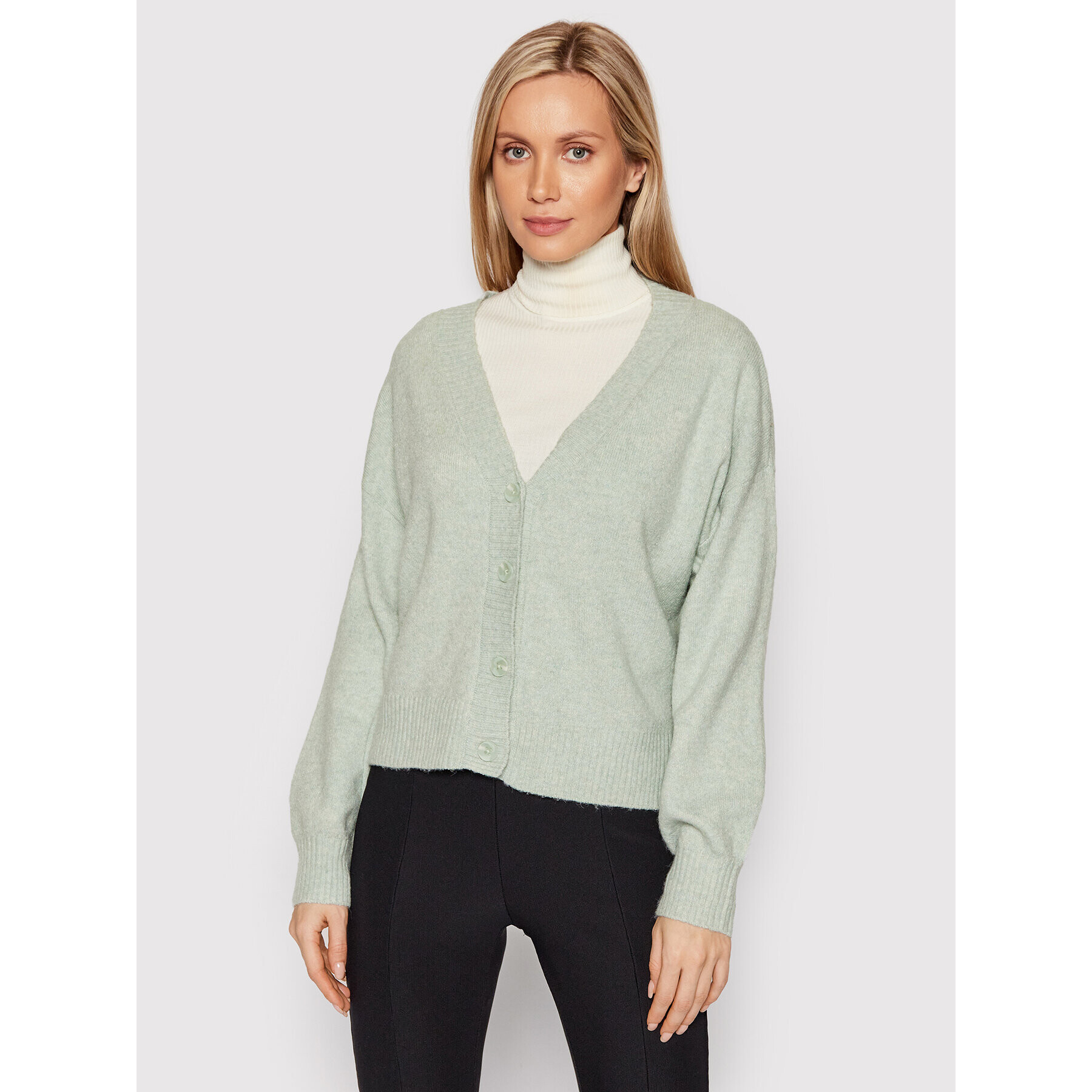 Vero Moda Кардиган Doffy 10259445 Зелен Relaxed Fit - Pepit.bg