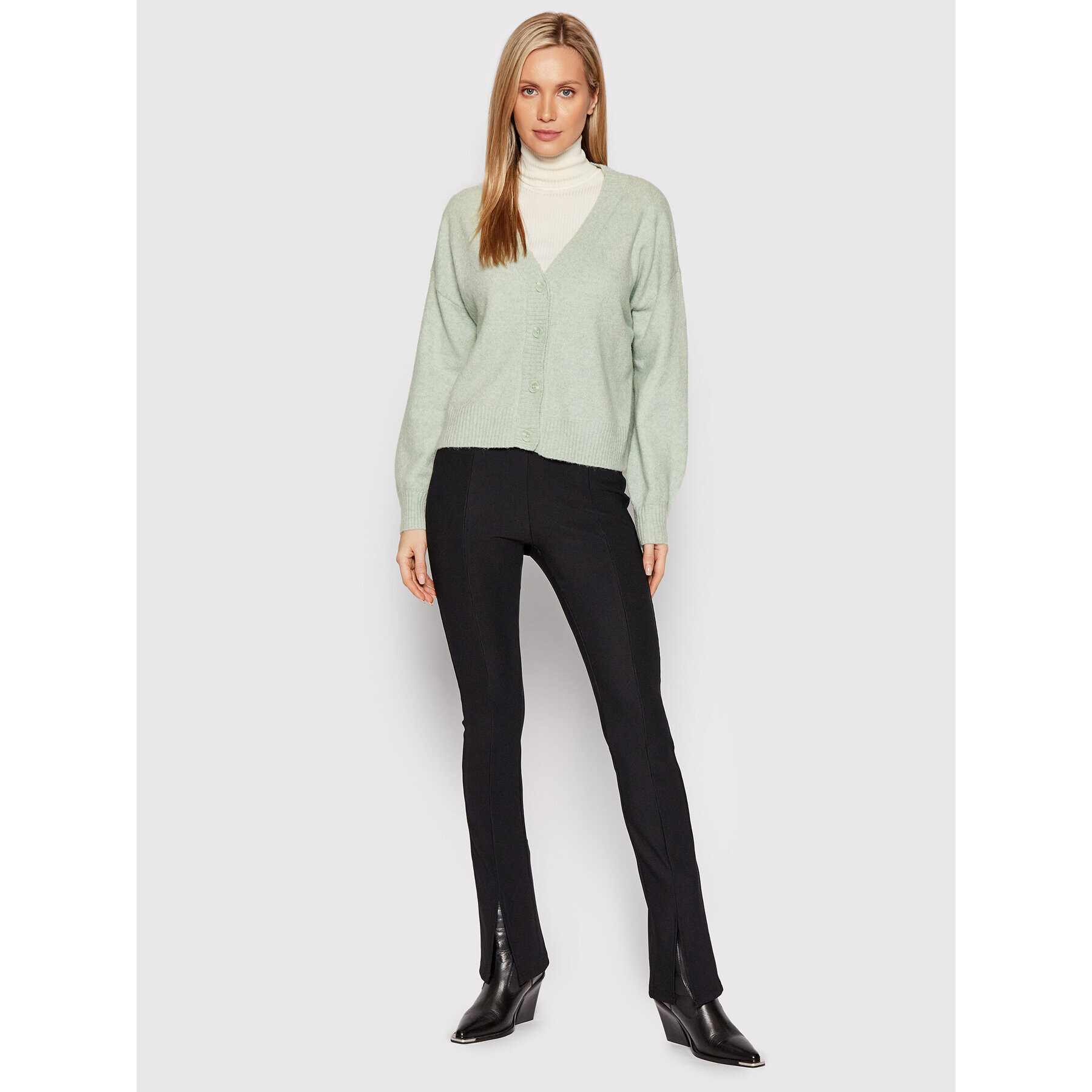 Vero Moda Кардиган Doffy 10259445 Зелен Relaxed Fit - Pepit.bg