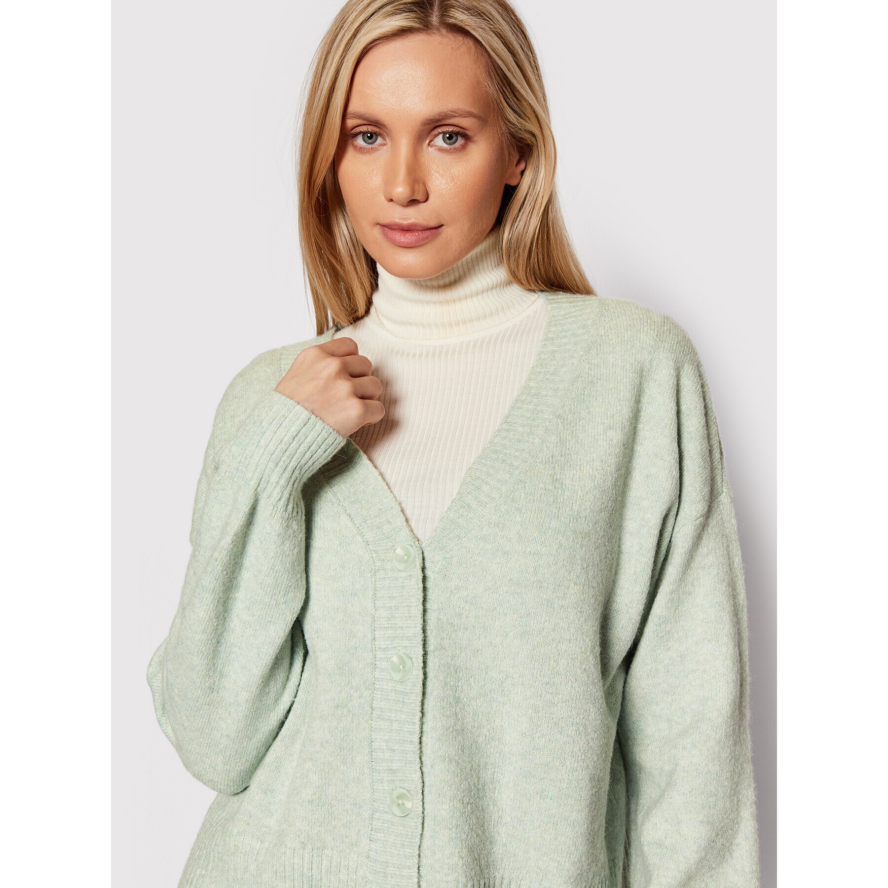 Vero Moda Кардиган Doffy 10259445 Зелен Relaxed Fit - Pepit.bg