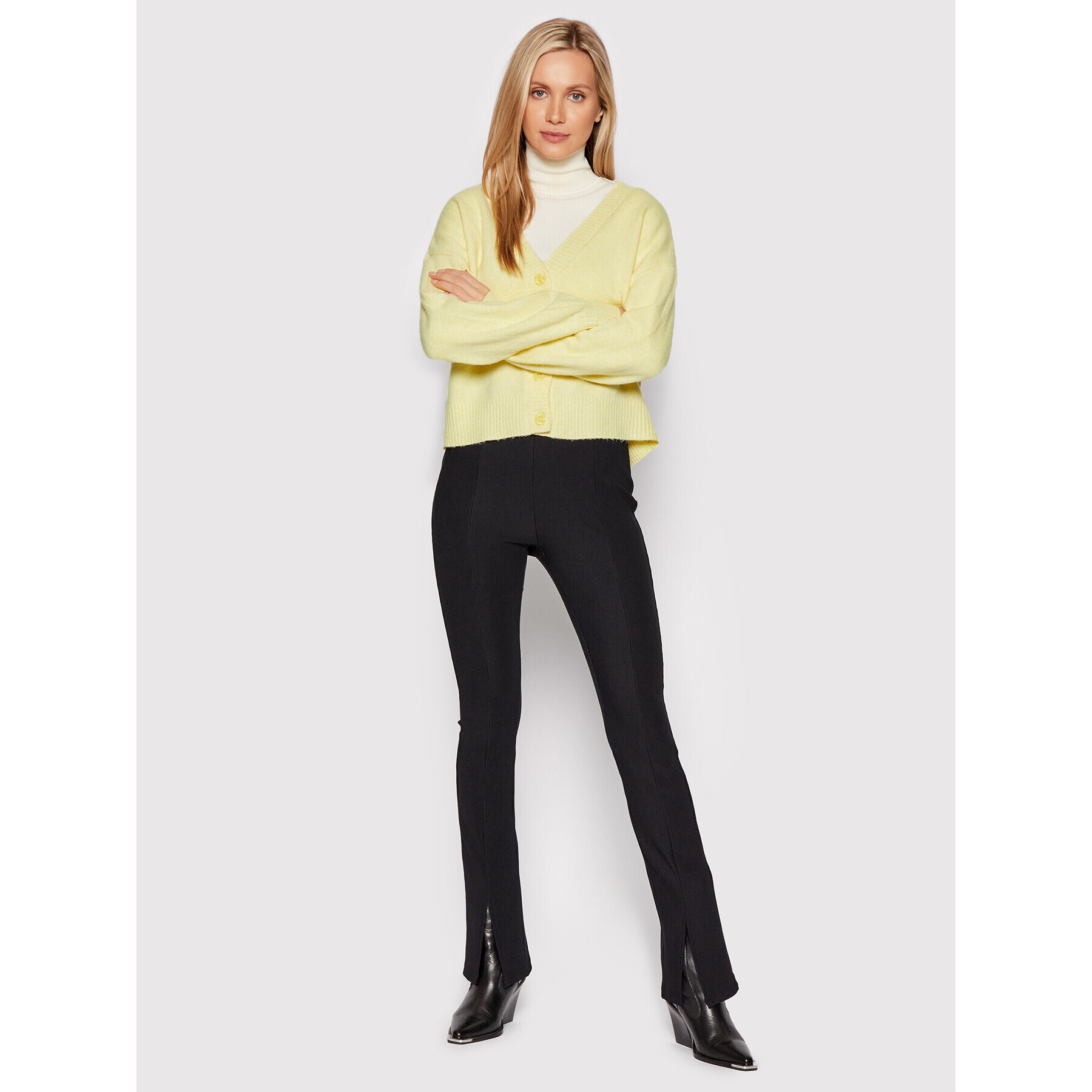 Vero Moda Кардиган Doffy 10259445 Жълт Regular Fit - Pepit.bg