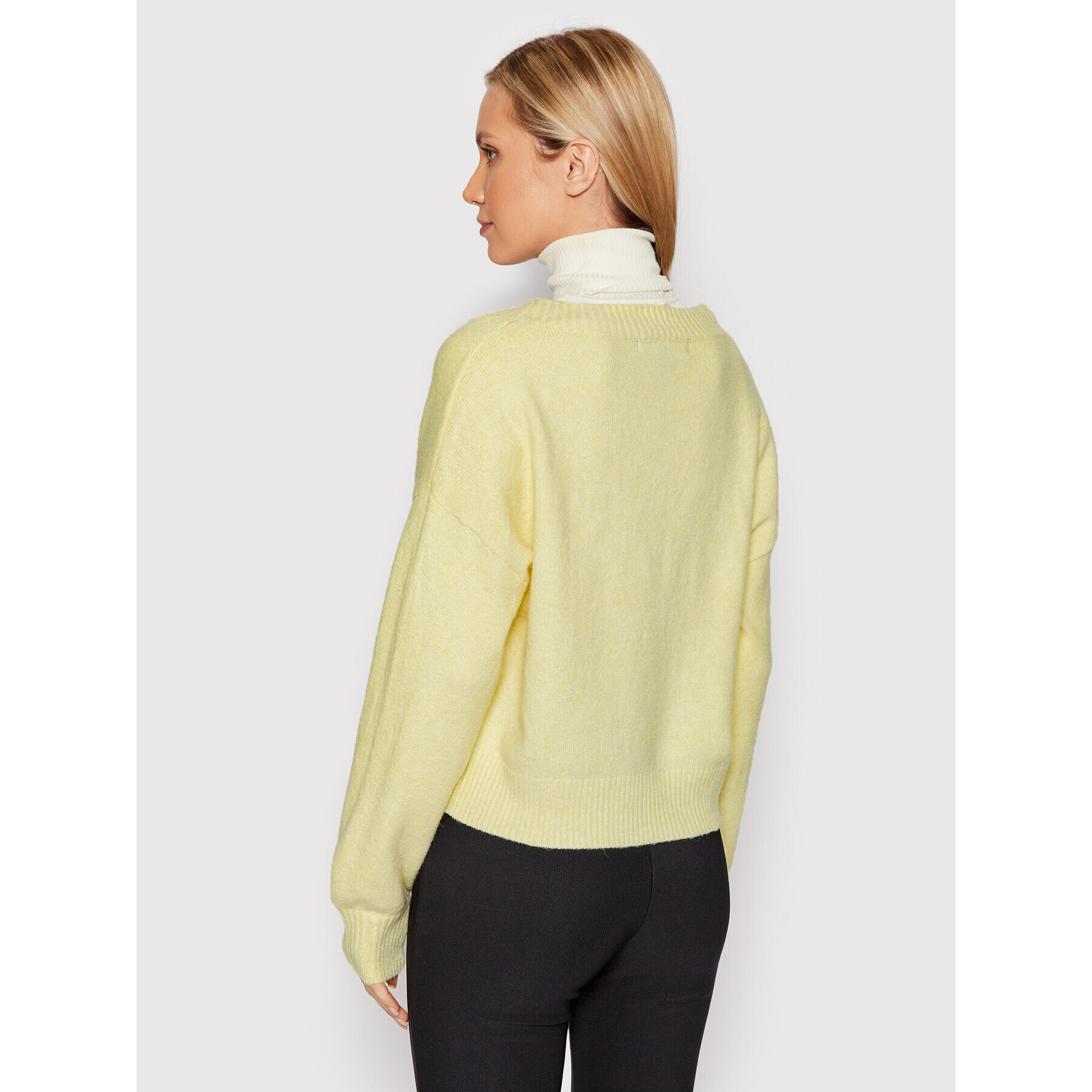 Vero Moda Кардиган Doffy 10259445 Жълт Regular Fit - Pepit.bg