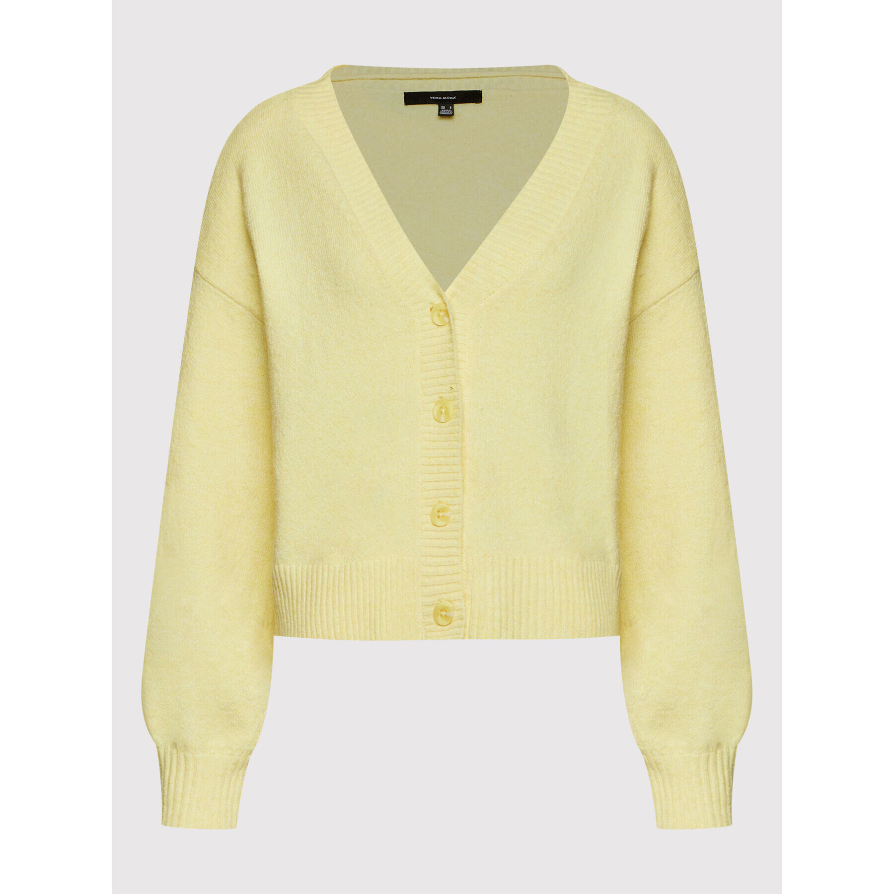 Vero Moda Кардиган Doffy 10259445 Жълт Regular Fit - Pepit.bg