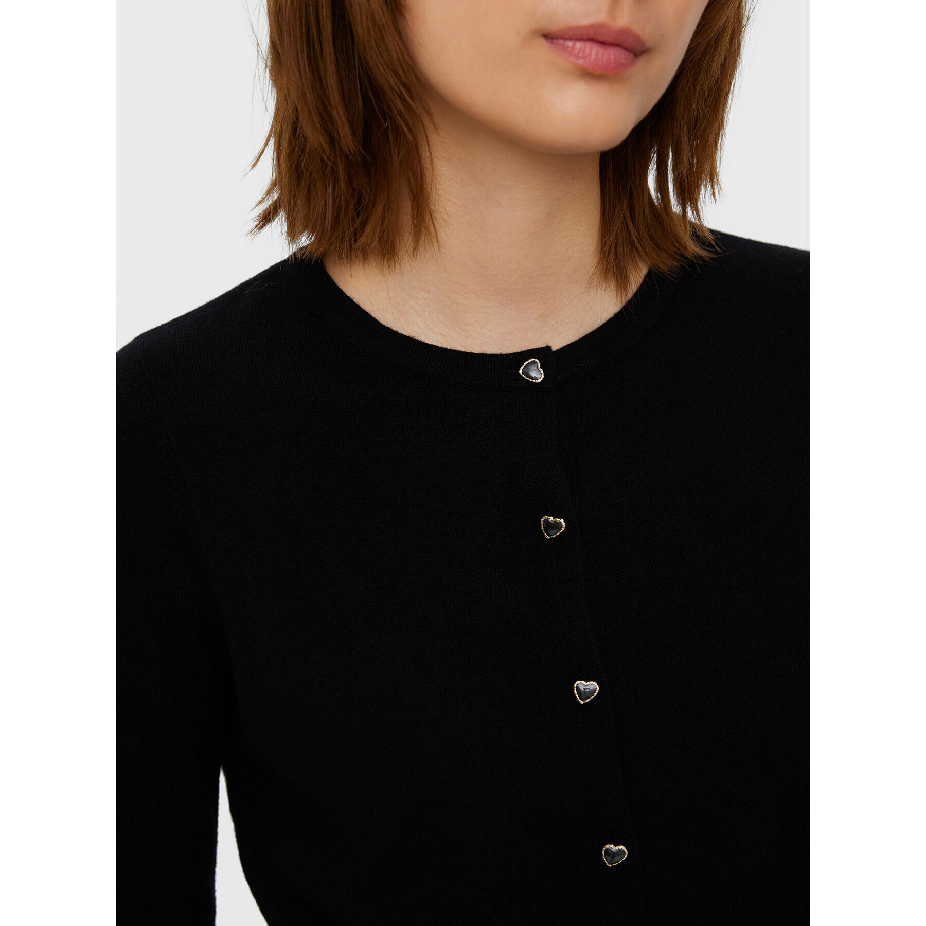 Vero Moda Кардиган Karis 10268702 Черен Regular Fit - Pepit.bg