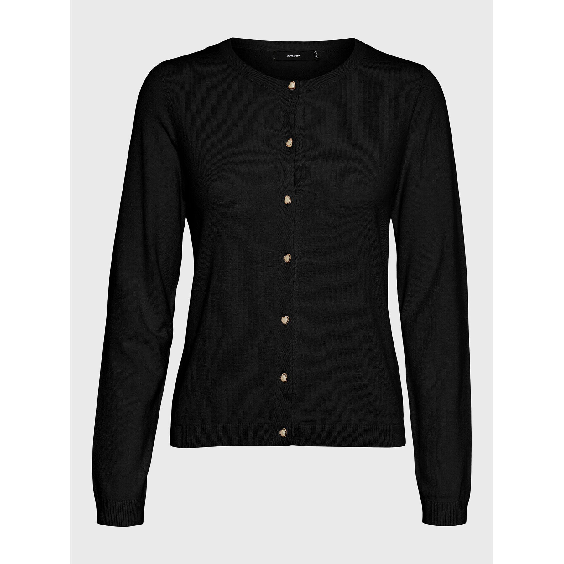 Vero Moda Кардиган Karis 10268702 Черен Regular Fit - Pepit.bg