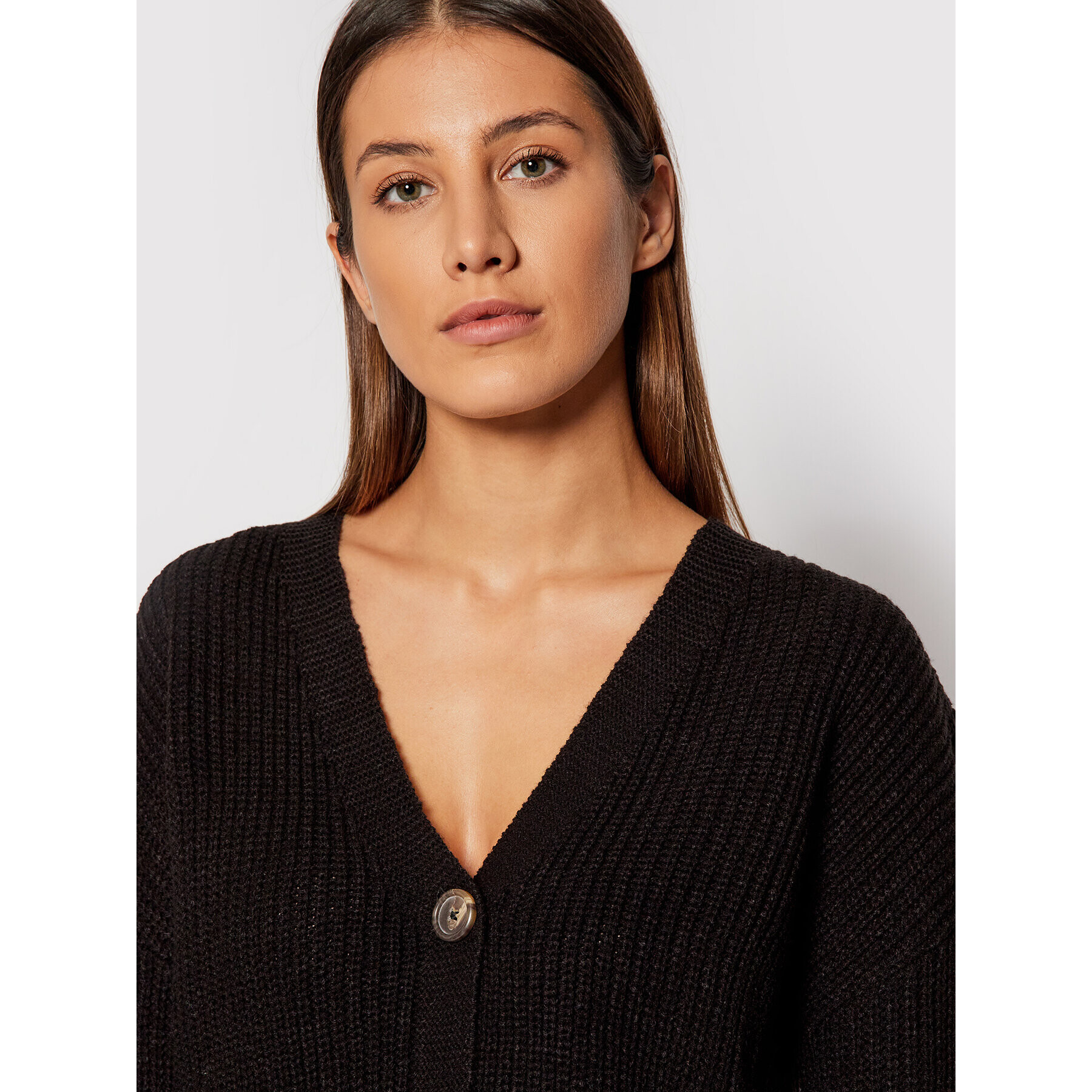 Vero Moda Кардиган Lea 10249632 Черен Relaxed Fit - Pepit.bg