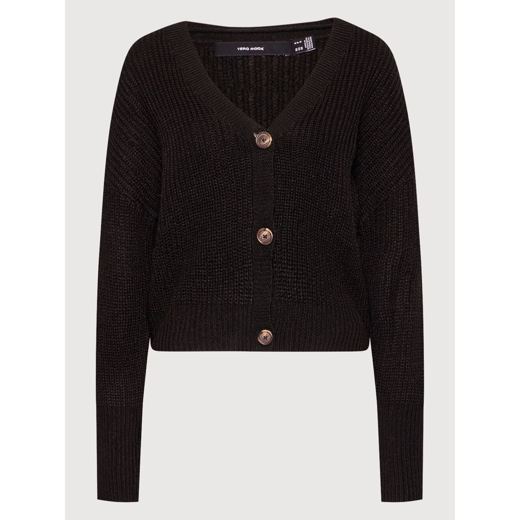 Vero Moda Кардиган Lea 10249632 Черен Relaxed Fit - Pepit.bg