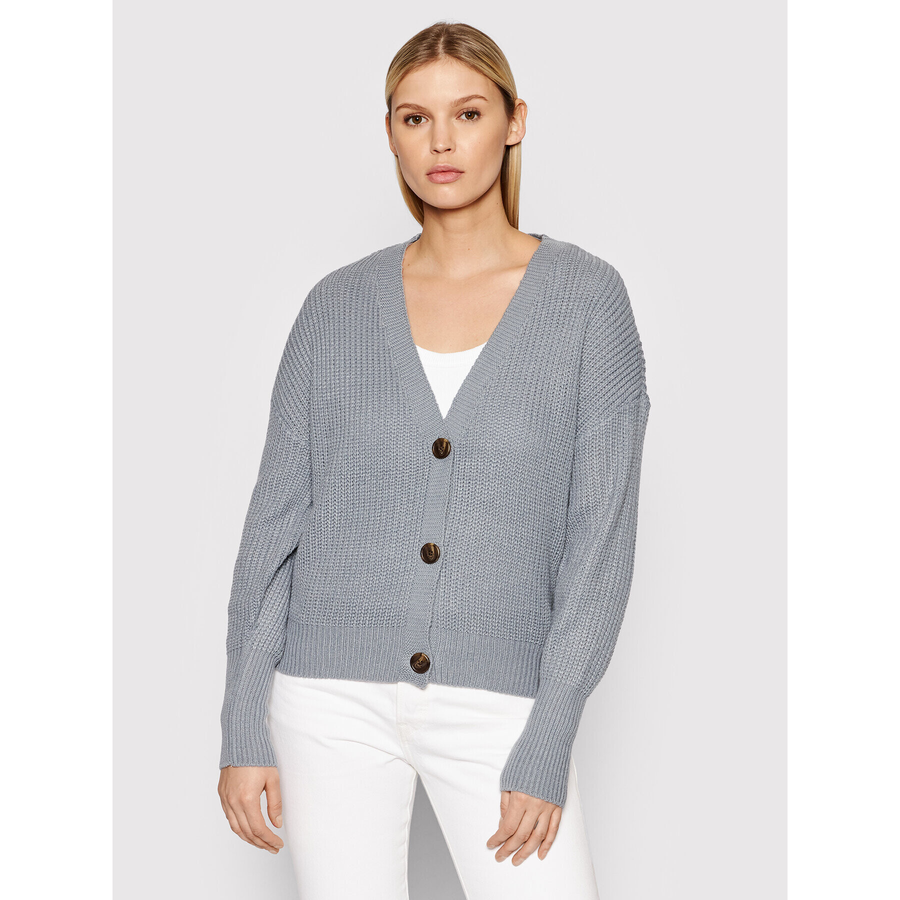 Vero Moda Кардиган Lea 10249632 Сив Regular Fit - Pepit.bg