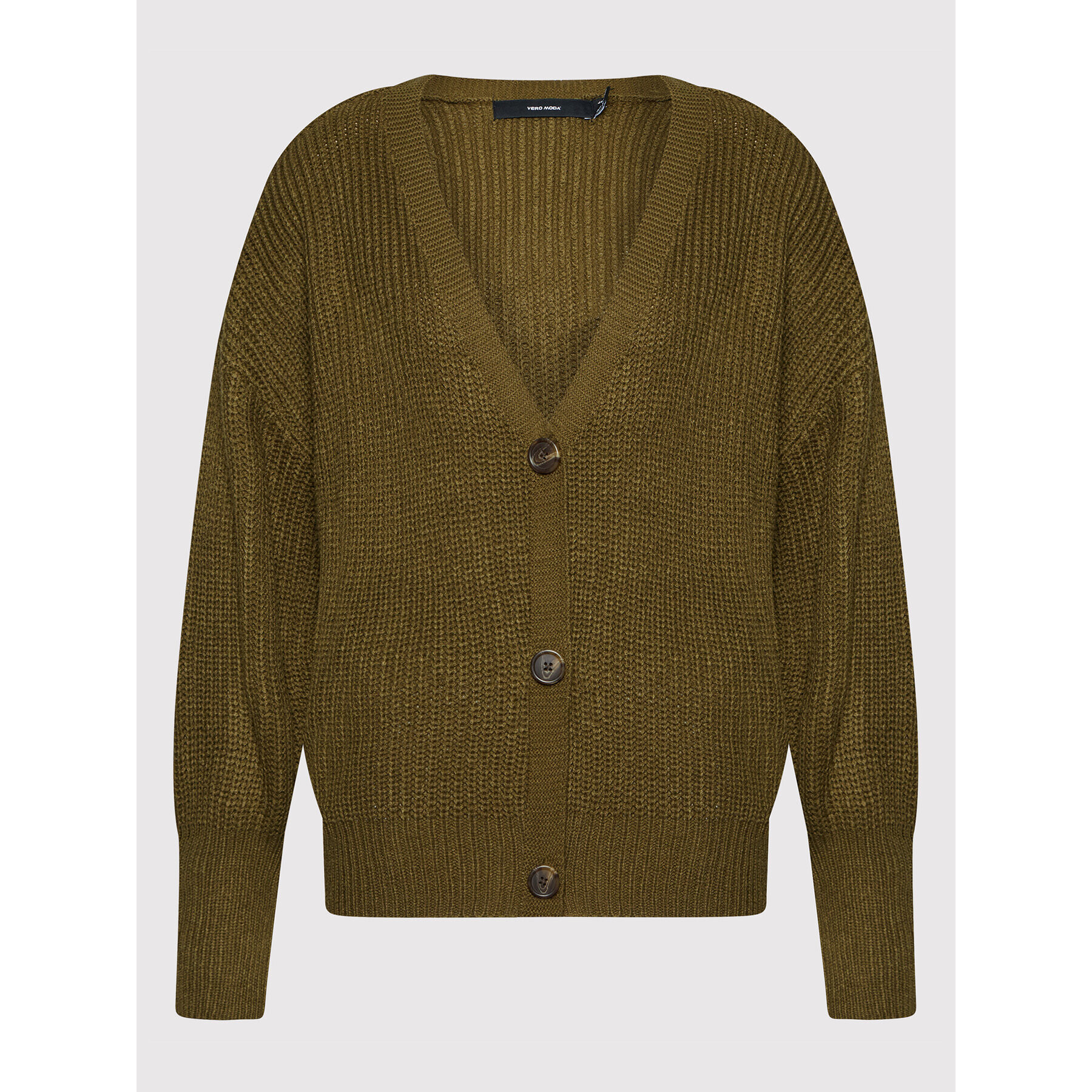 Vero Moda Кардиган Lea 10249632 Зелен Relaxed Fit - Pepit.bg