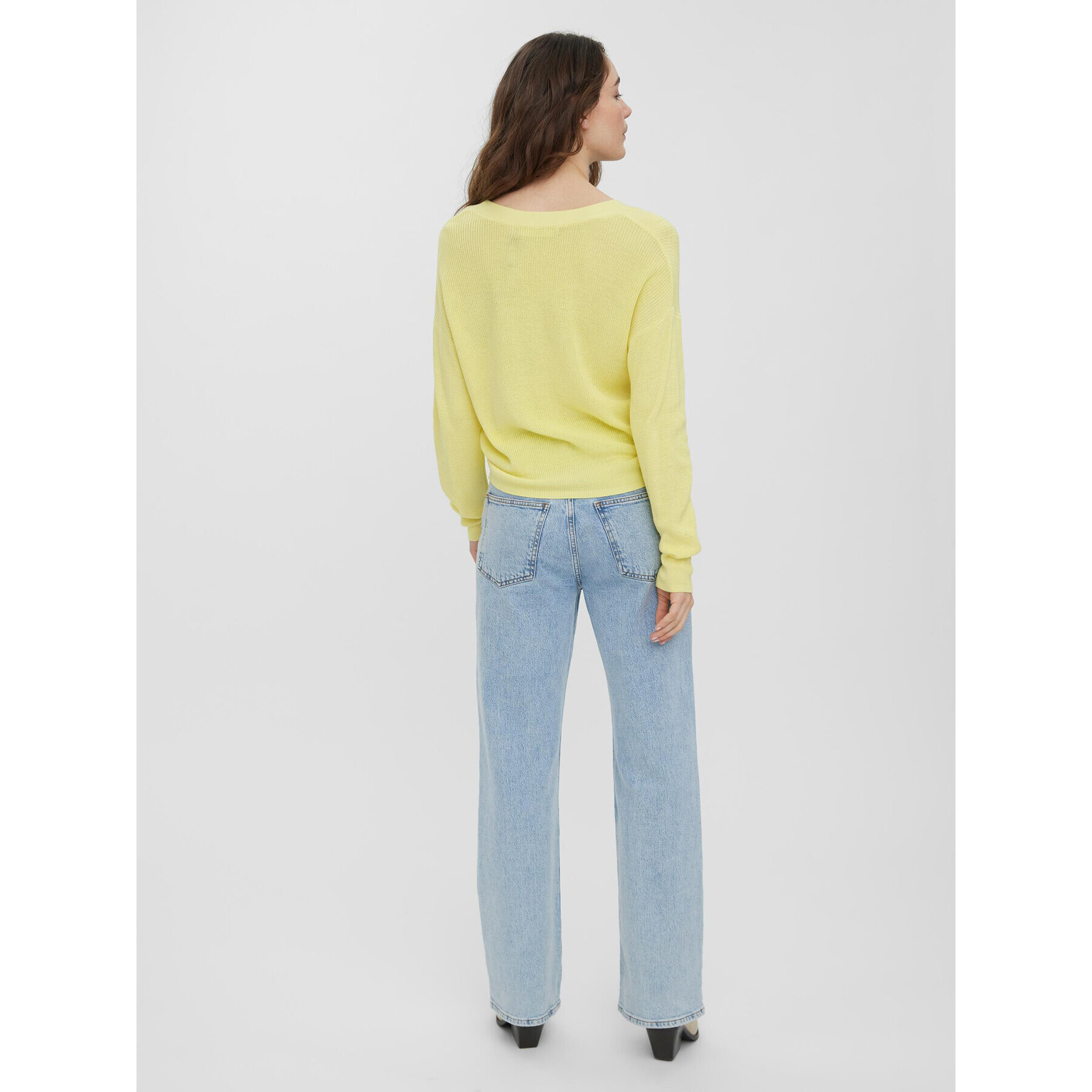 Vero Moda Кардиган New Lex Sun 10261276 Жълт Regular Fit - Pepit.bg