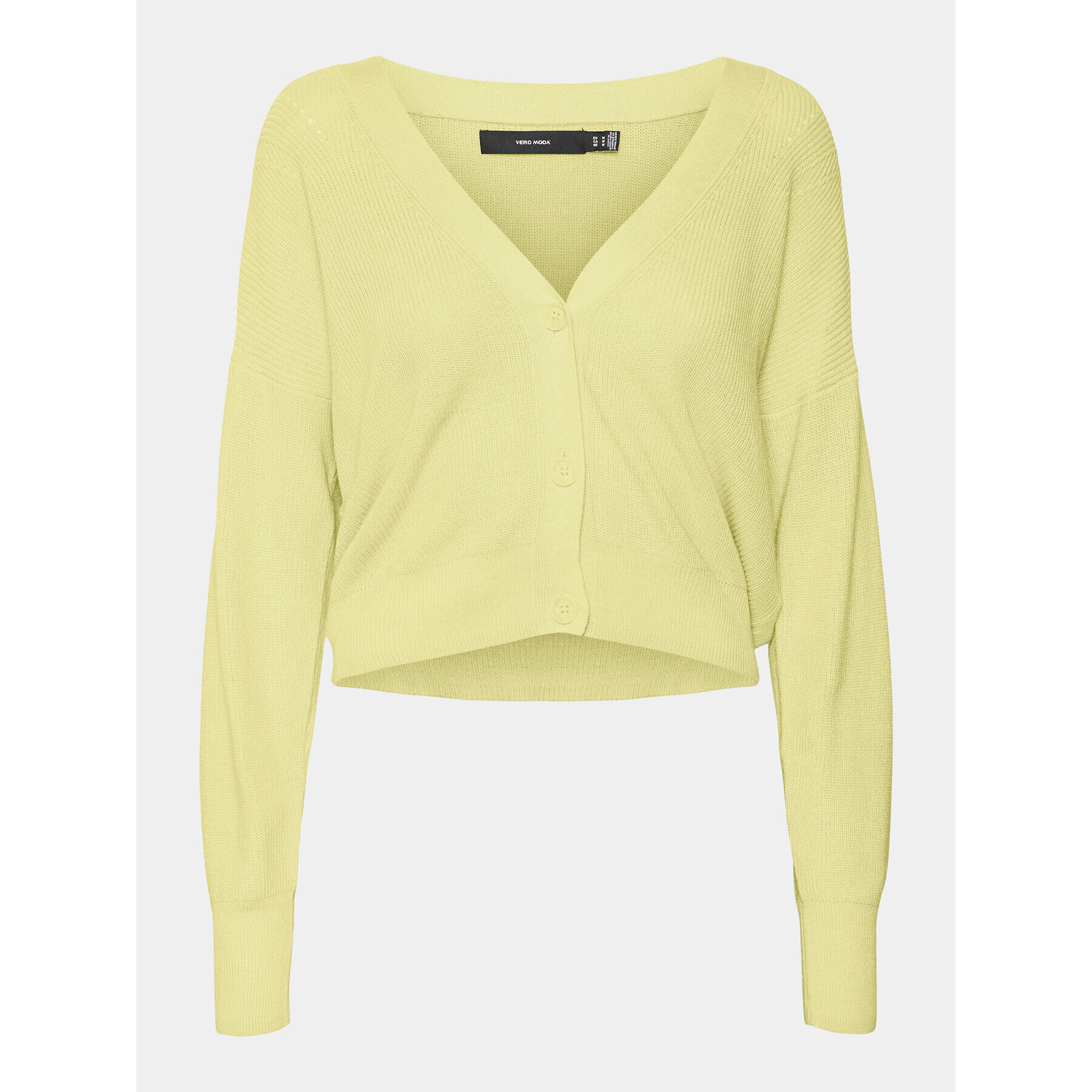 Vero Moda Кардиган New Lex Sun 10261276 Жълт Regular Fit - Pepit.bg