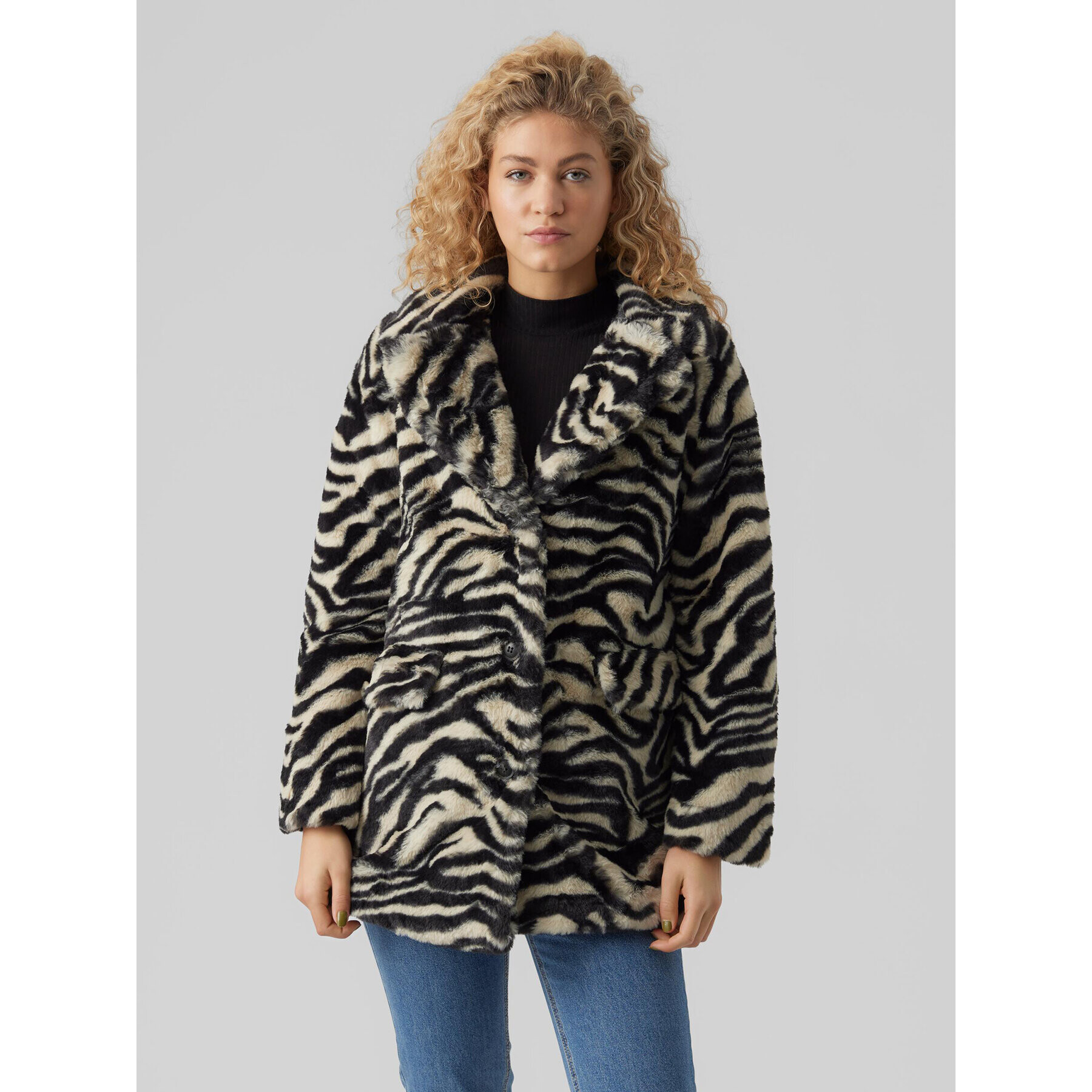 Vero Moda Кожено палто Rome 10267493 Бежов Regular Fit - Pepit.bg