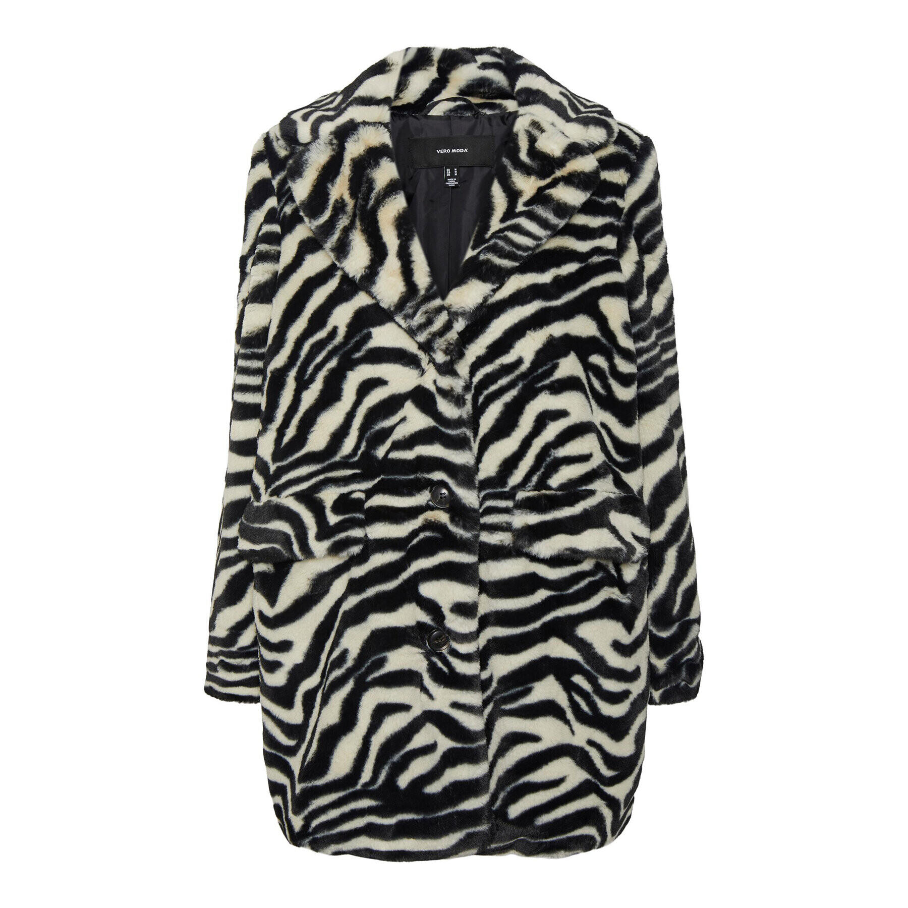 Vero Moda Кожено палто Rome 10267493 Бежов Regular Fit - Pepit.bg