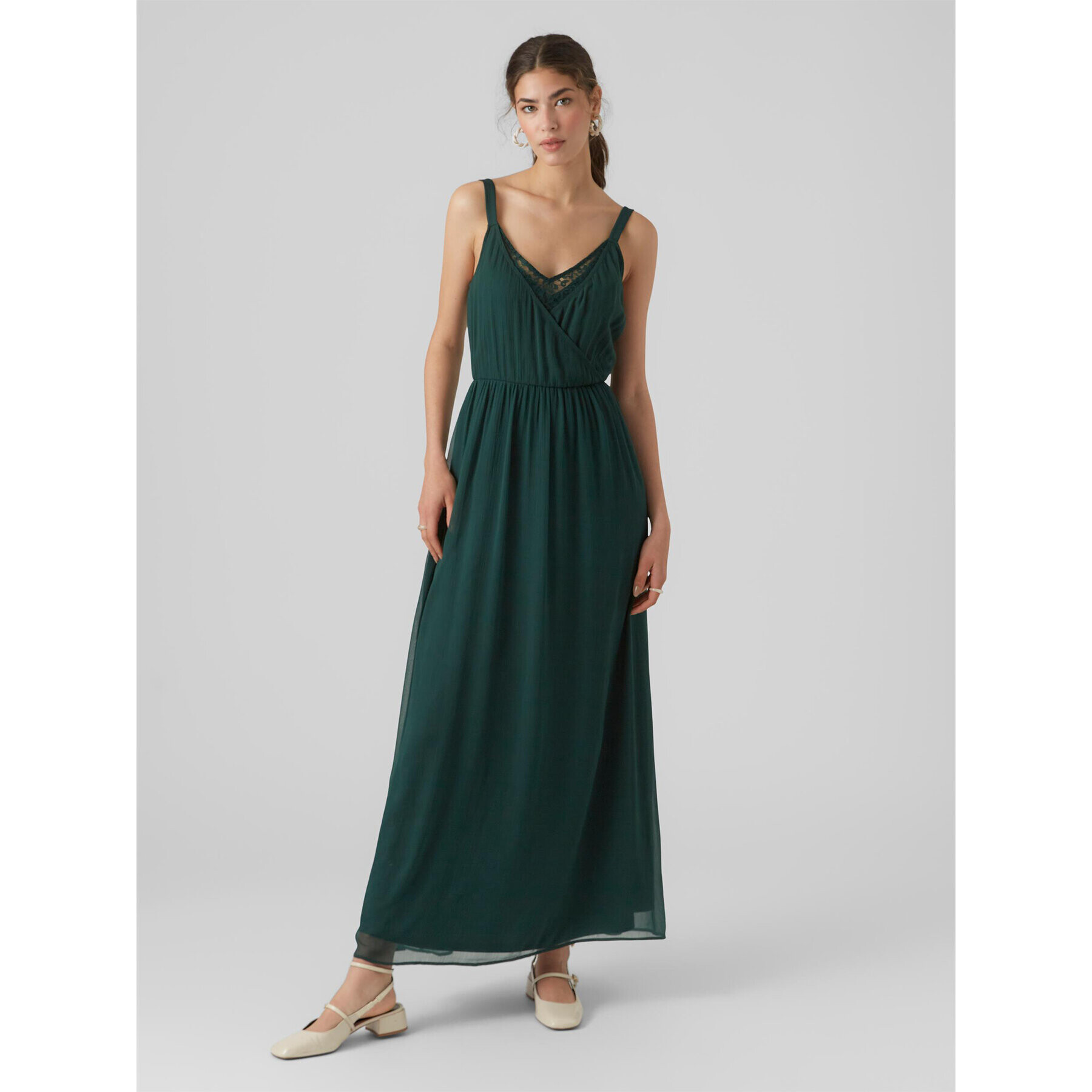Vero Moda Лятна рокля Olivia 10298558 Зелен Regular Fit - Pepit.bg