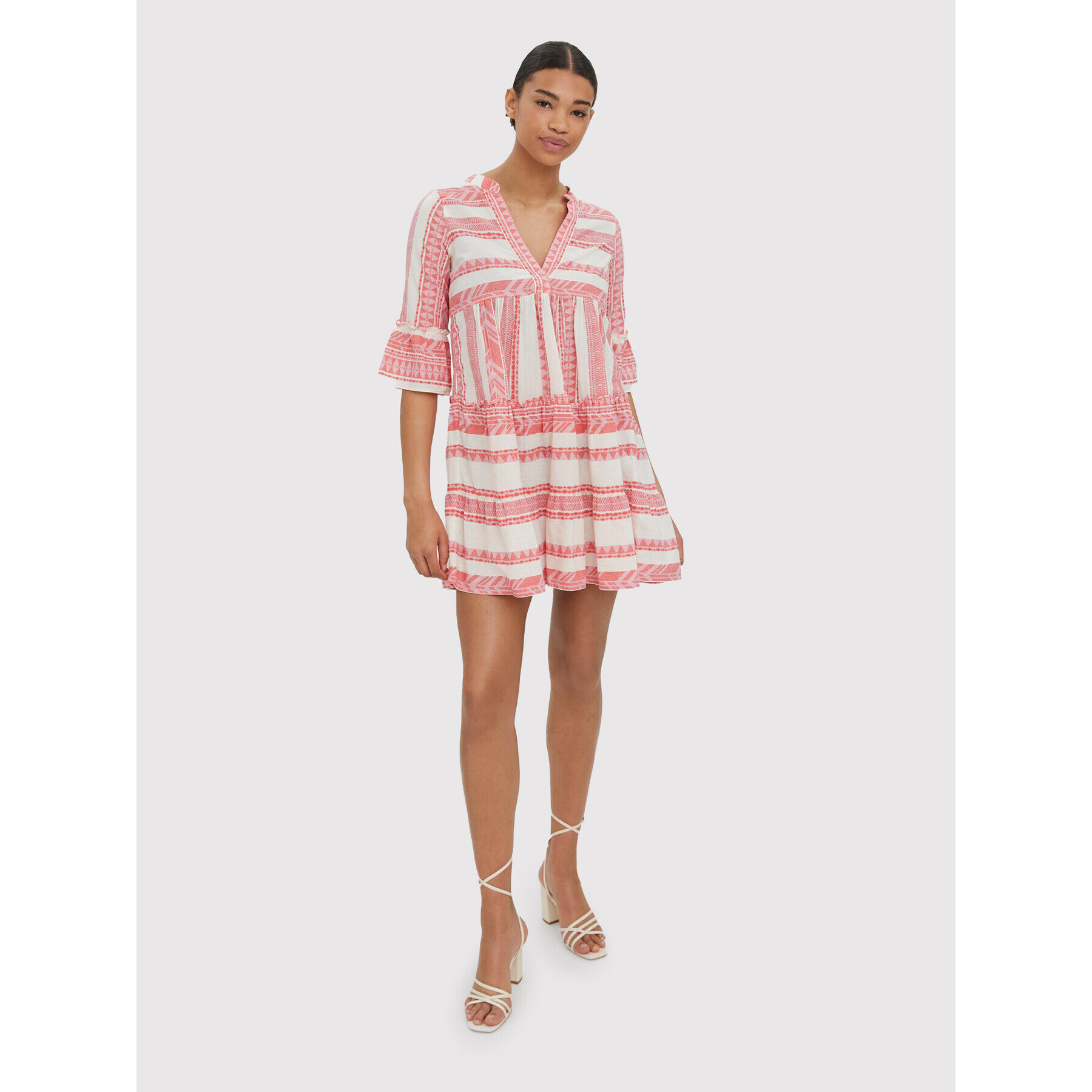Vero Moda Лятна рокля Dicthe 10225127 Червен Regular Fit - Pepit.bg