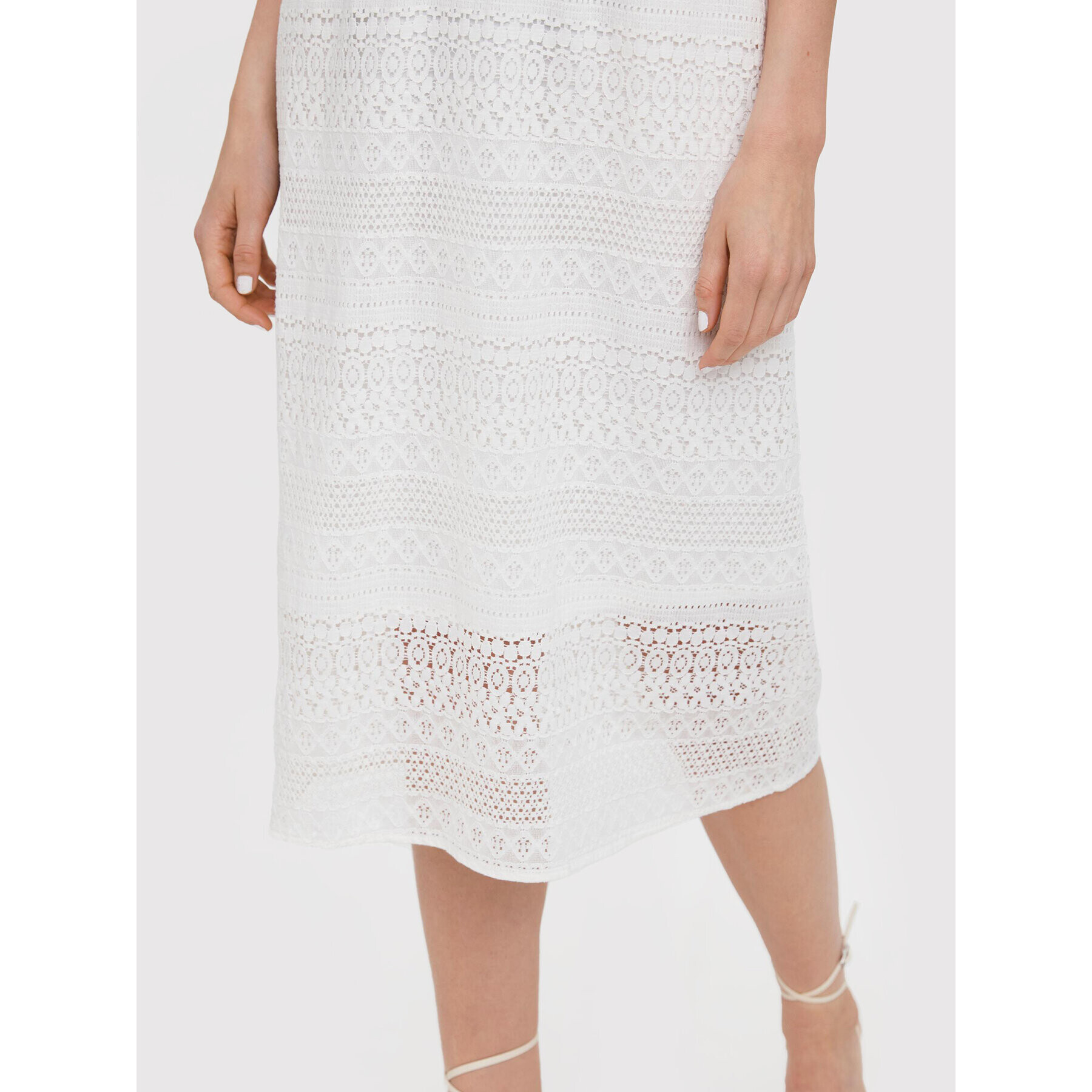 Vero Moda Лятна рокля Honey 10272503 Бял Regular Fit - Pepit.bg