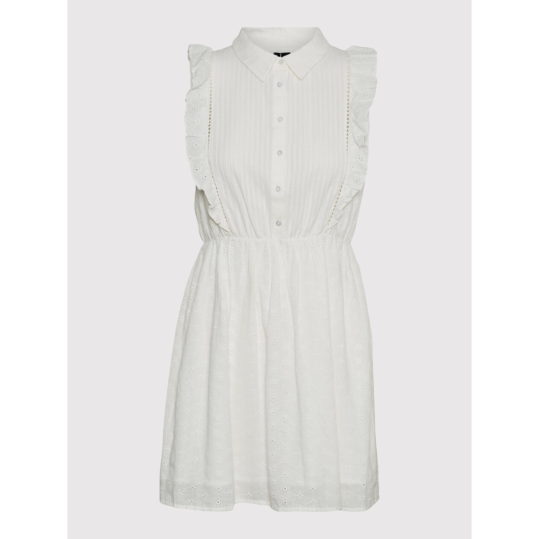 Vero Moda Лятна рокля Sally 10272001 Бял Regular Fit - Pepit.bg