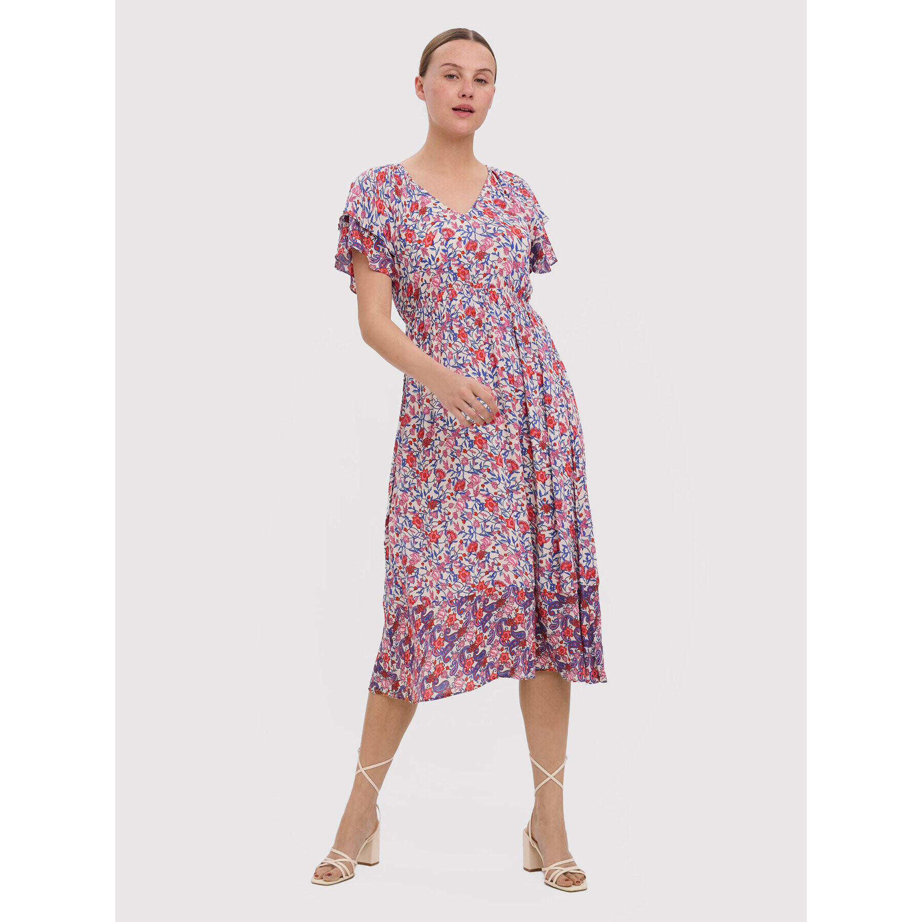 Vero Moda Лятна рокля Tora 10269106 Цветен Regular Fit - Pepit.bg