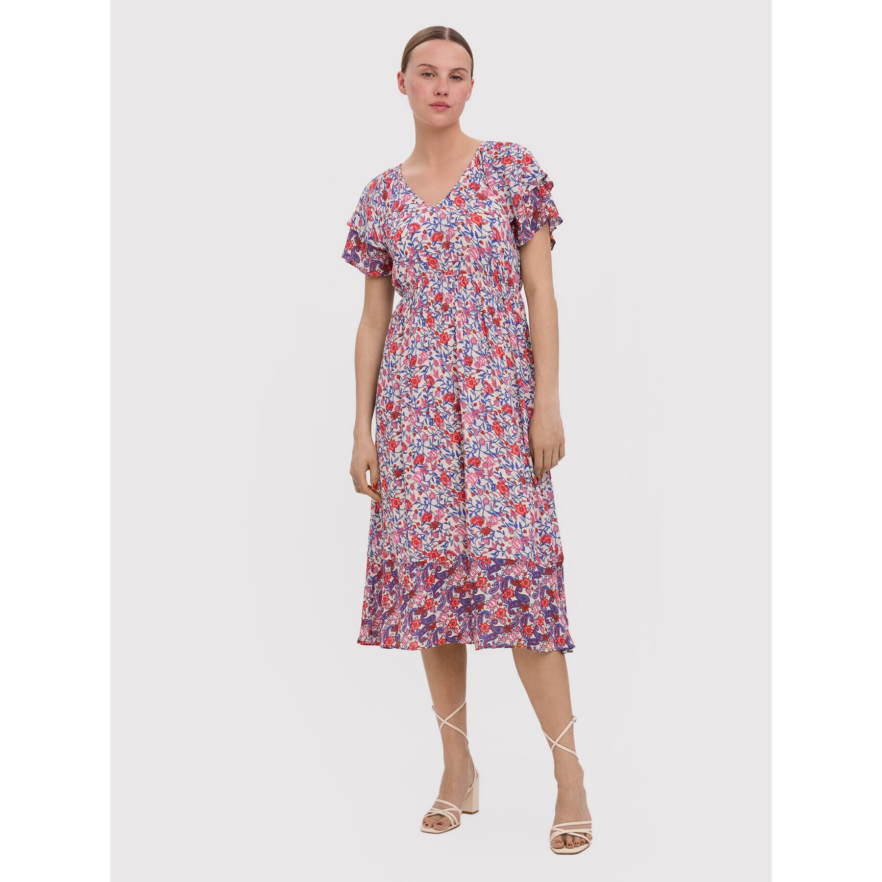 Vero Moda Лятна рокля Tora 10269106 Цветен Regular Fit - Pepit.bg