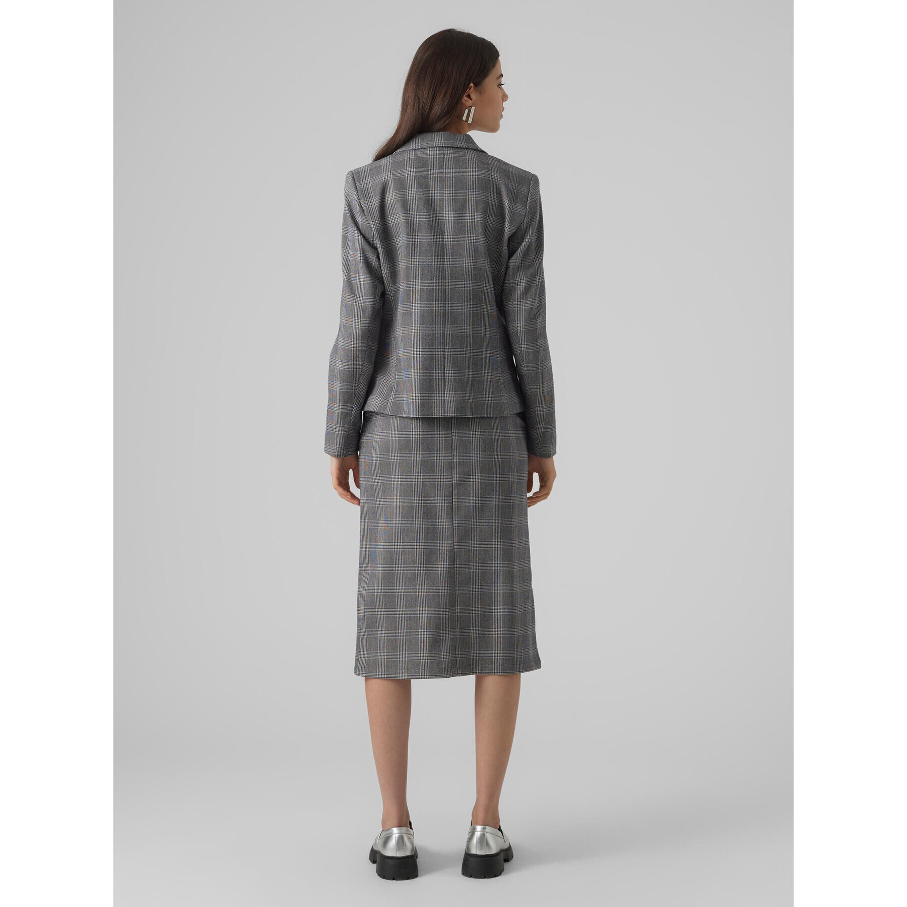 Vero Moda Миди пола Malin 10299880 Сив Relaxed Fit - Pepit.bg