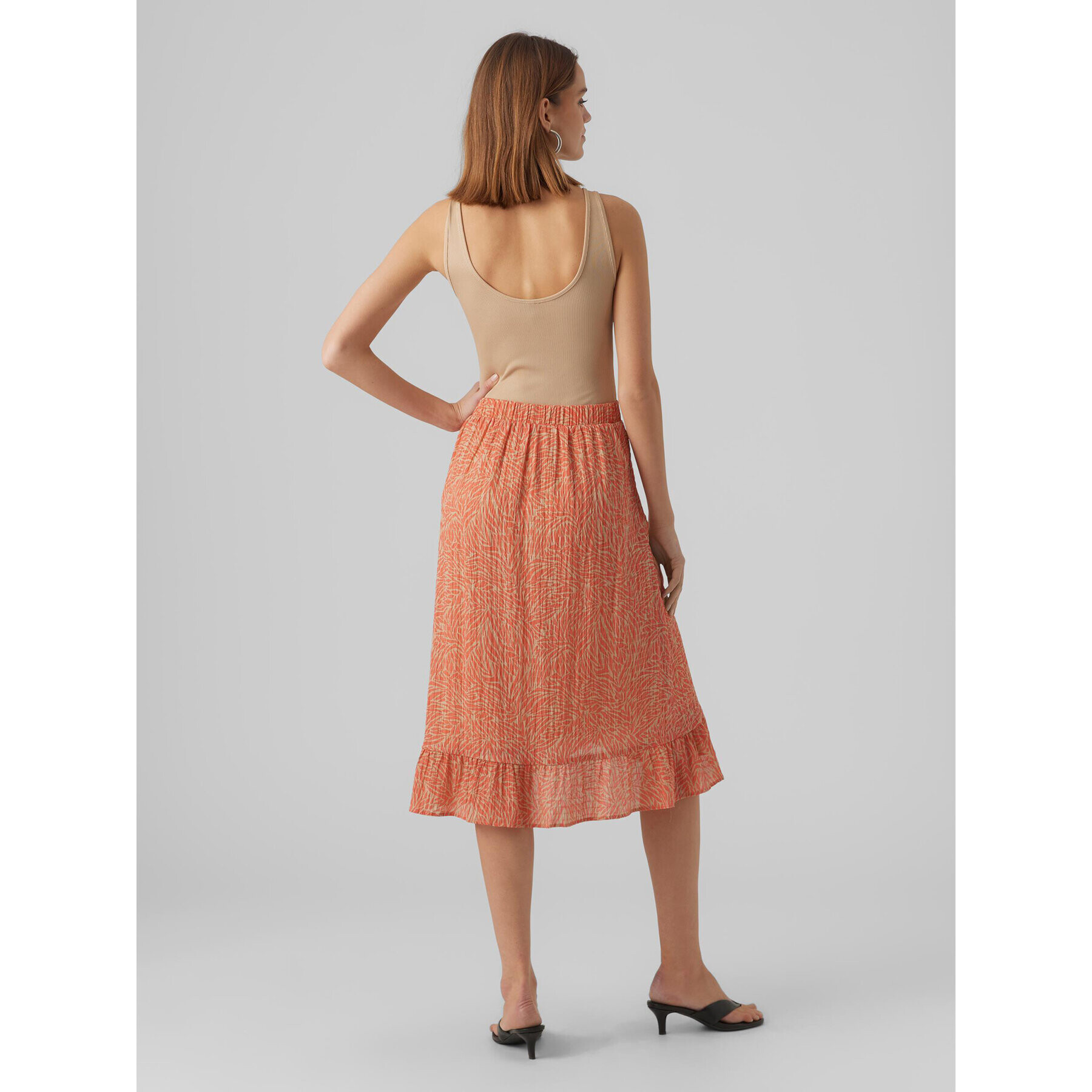 Vero Moda Миди пола Sara 10282448 Цветен Regular Fit - Pepit.bg