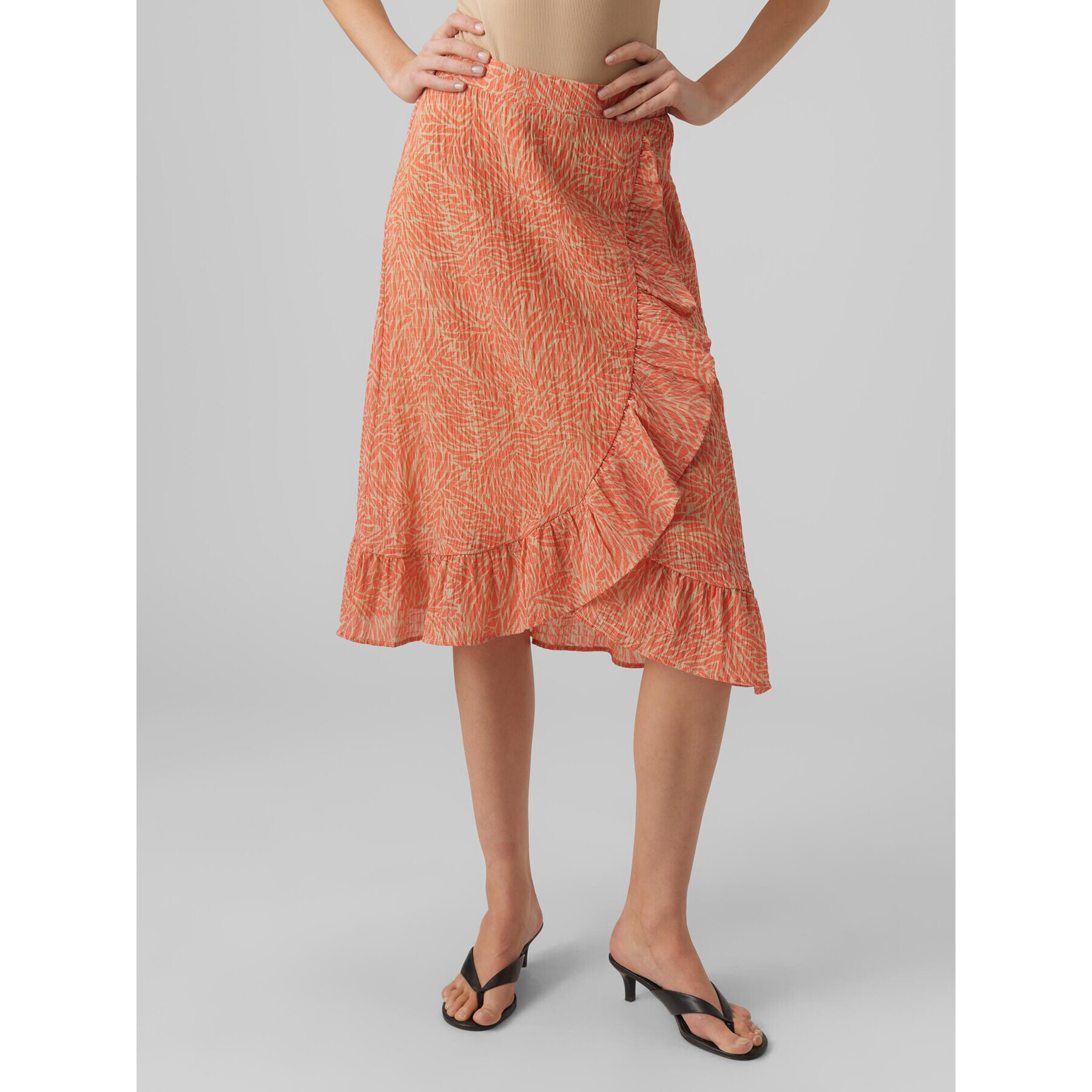 Vero Moda Миди пола Sara 10282448 Цветен Regular Fit - Pepit.bg