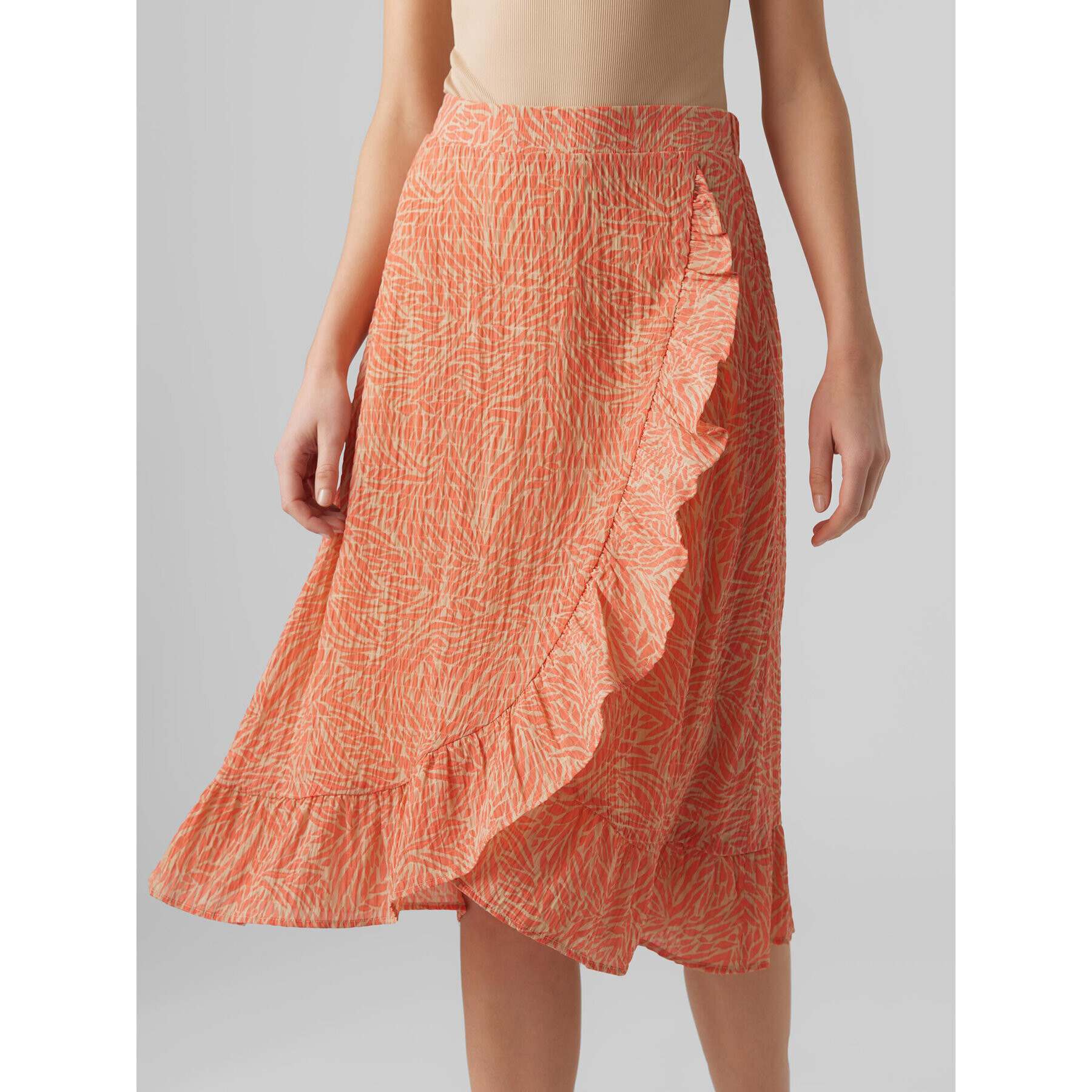 Vero Moda Миди пола Sara 10282448 Цветен Regular Fit - Pepit.bg