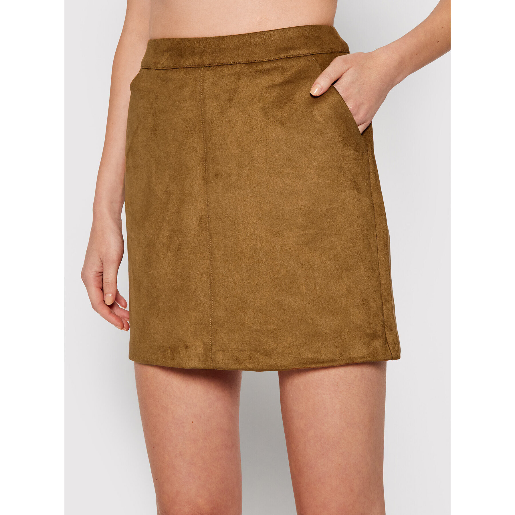 Vero Moda Мини пола Donnadina 10210430 Кафяв Regular Fit - Pepit.bg