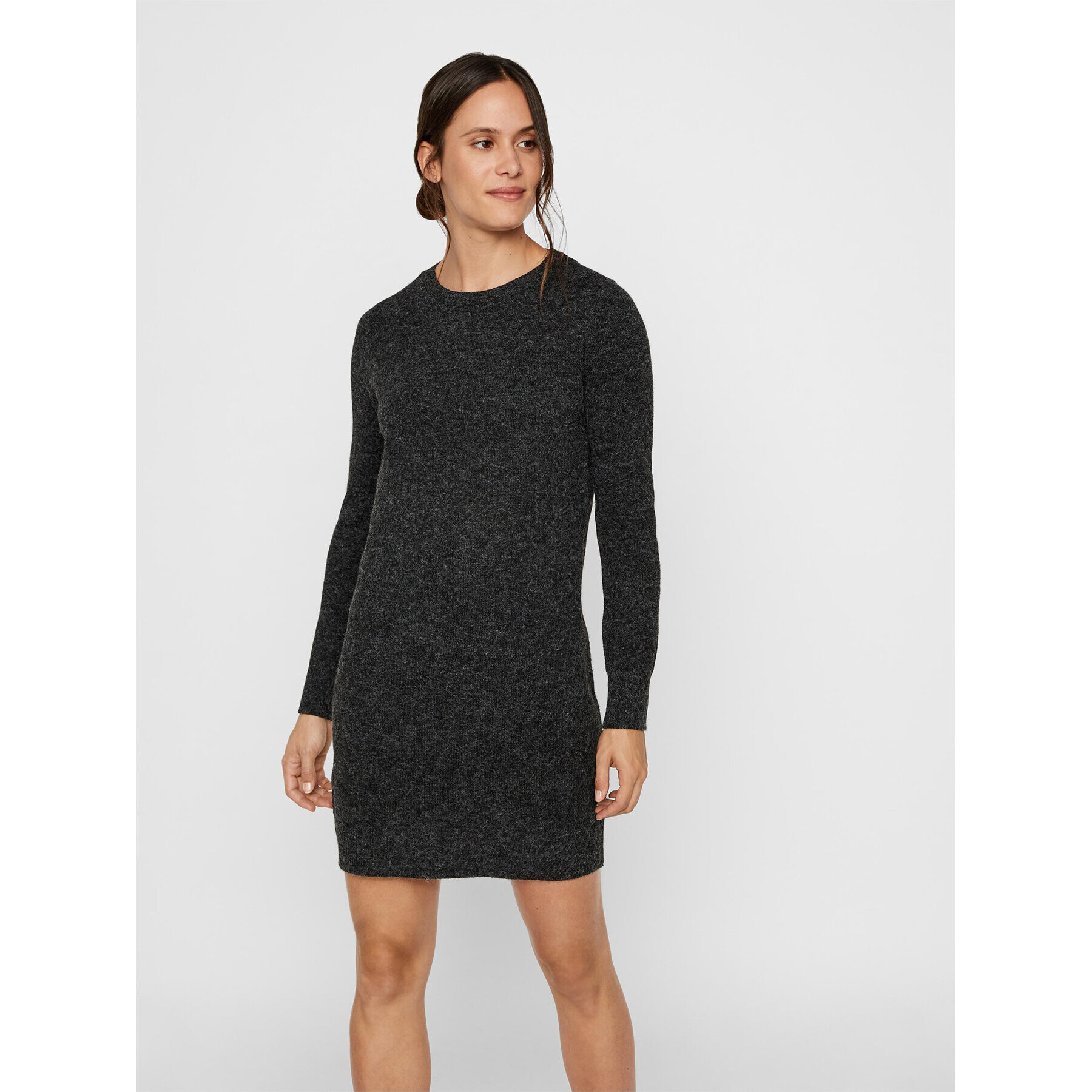 Vero Moda Плетена рокля 10215523 Черен Relaxed Fit - Pepit.bg