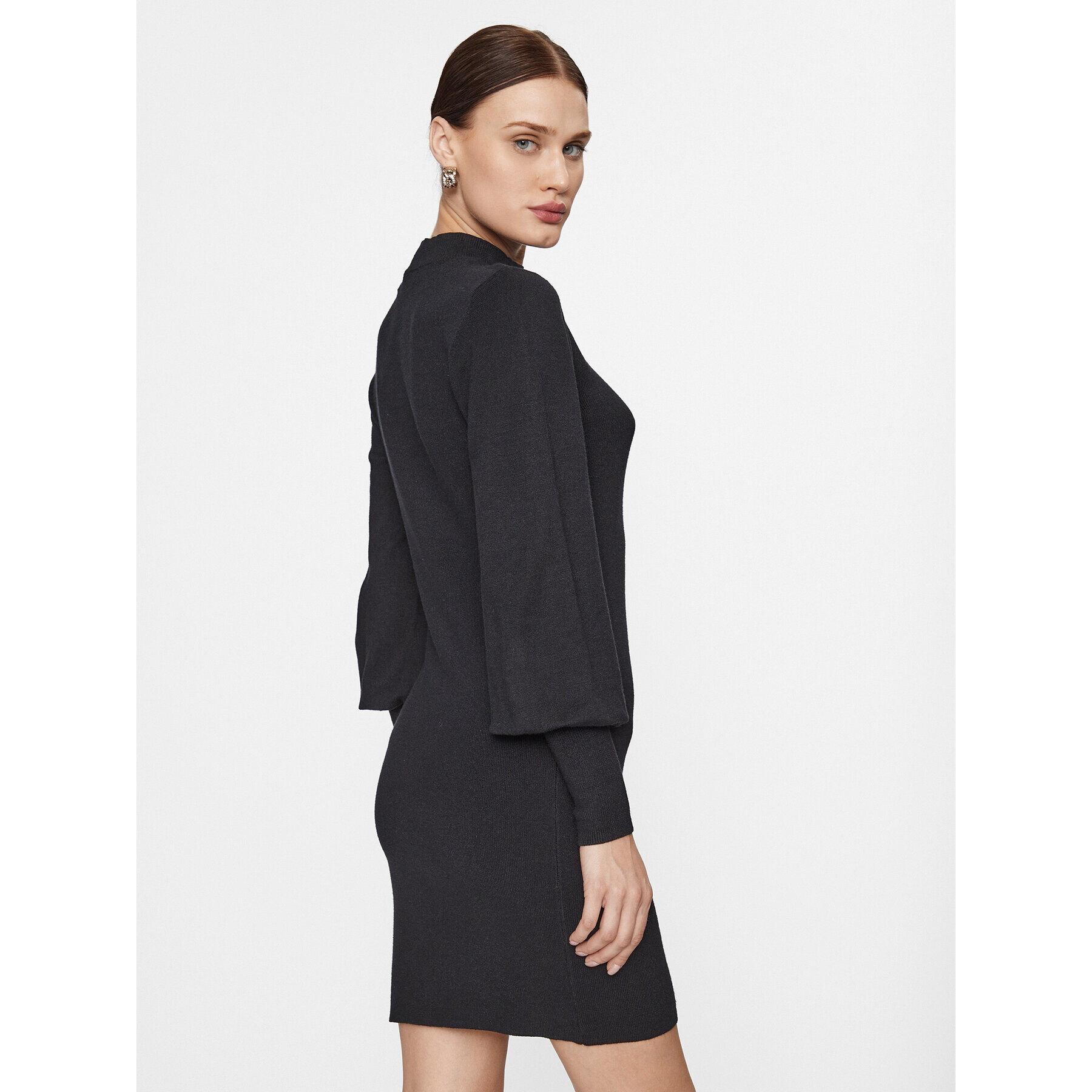 Vero Moda Плетена рокля 10290665 Черен Slim Fit - Pepit.bg